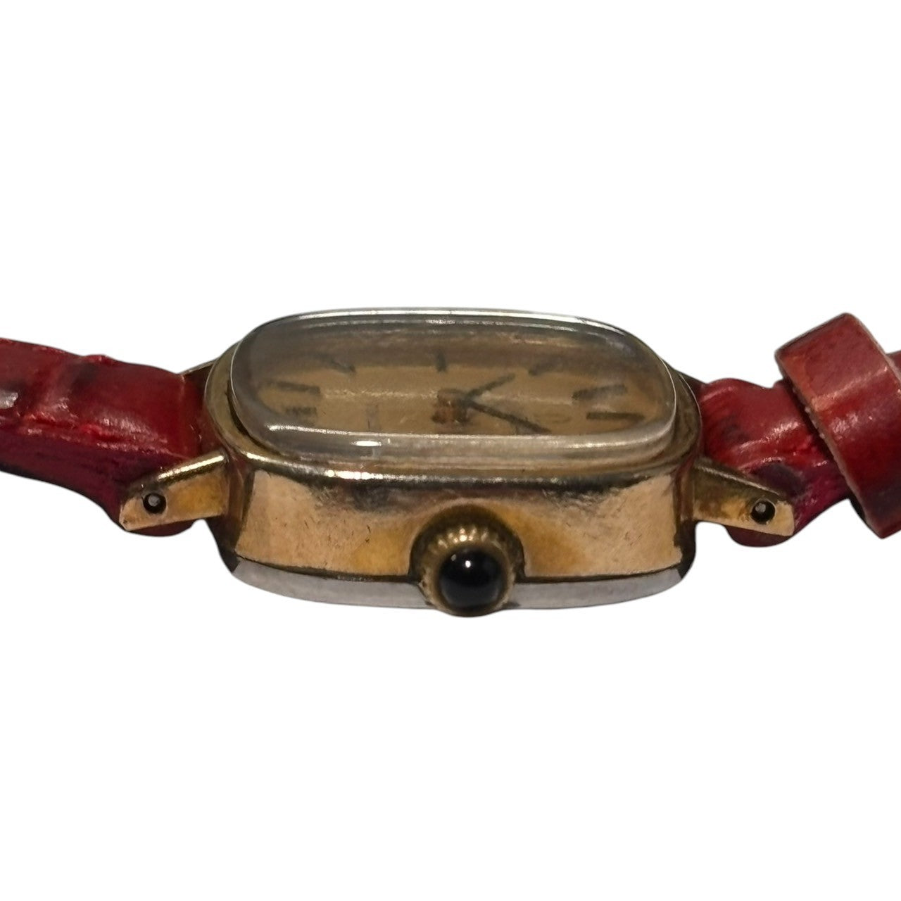 OMEGA(オメガ) Vintage DE VILLE watches ヴィンテージ デヴィル デビル 腕時計 ゴールド×レッド 手巻き 社外ベルト