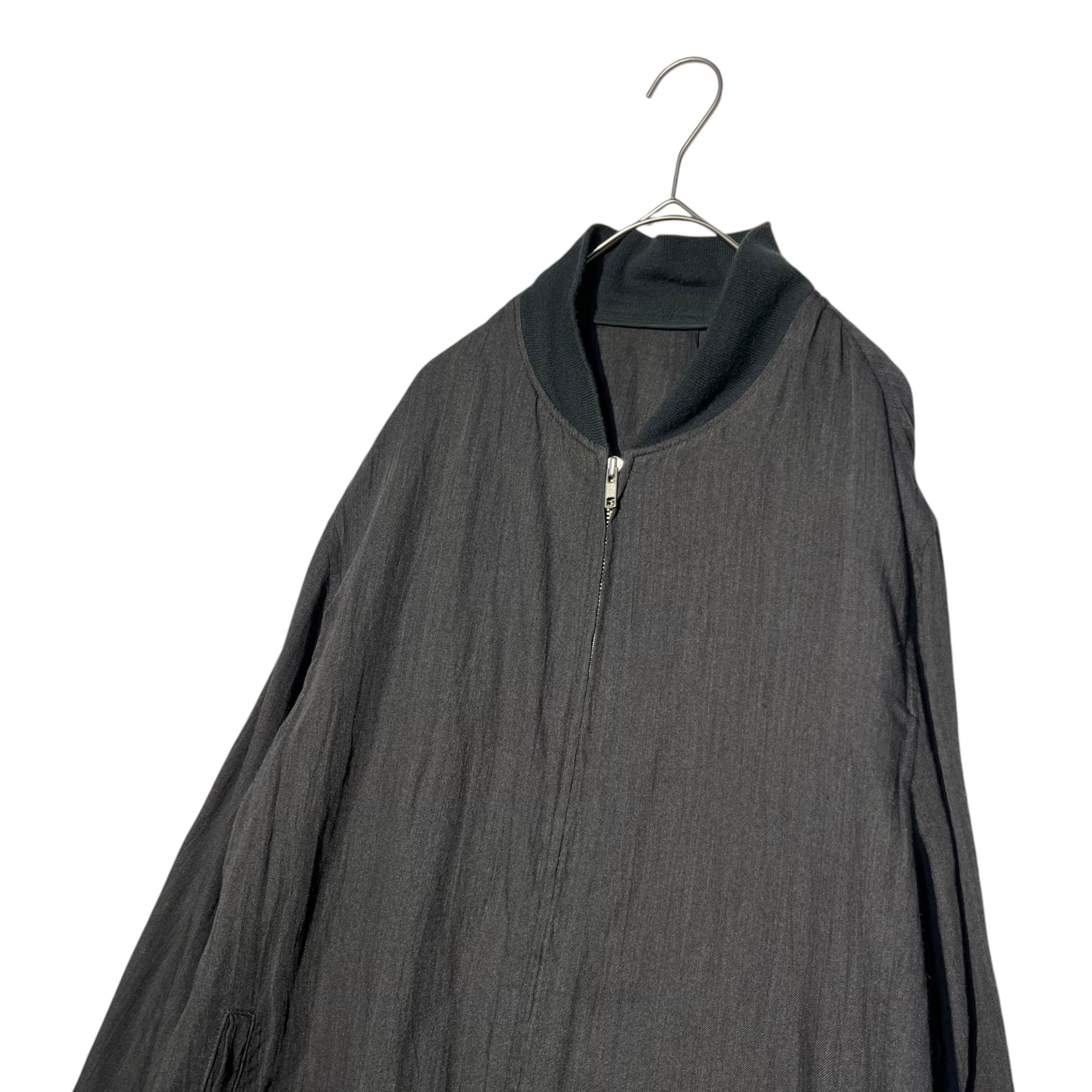 Y's for men(ワイズフォーメン) 90's vintage big silhouette bomber jacket ヴィンテージ ビッグシルエット ボンバー ジャケット 3 チャコールグレー 90年代製造品 稀少サイズ