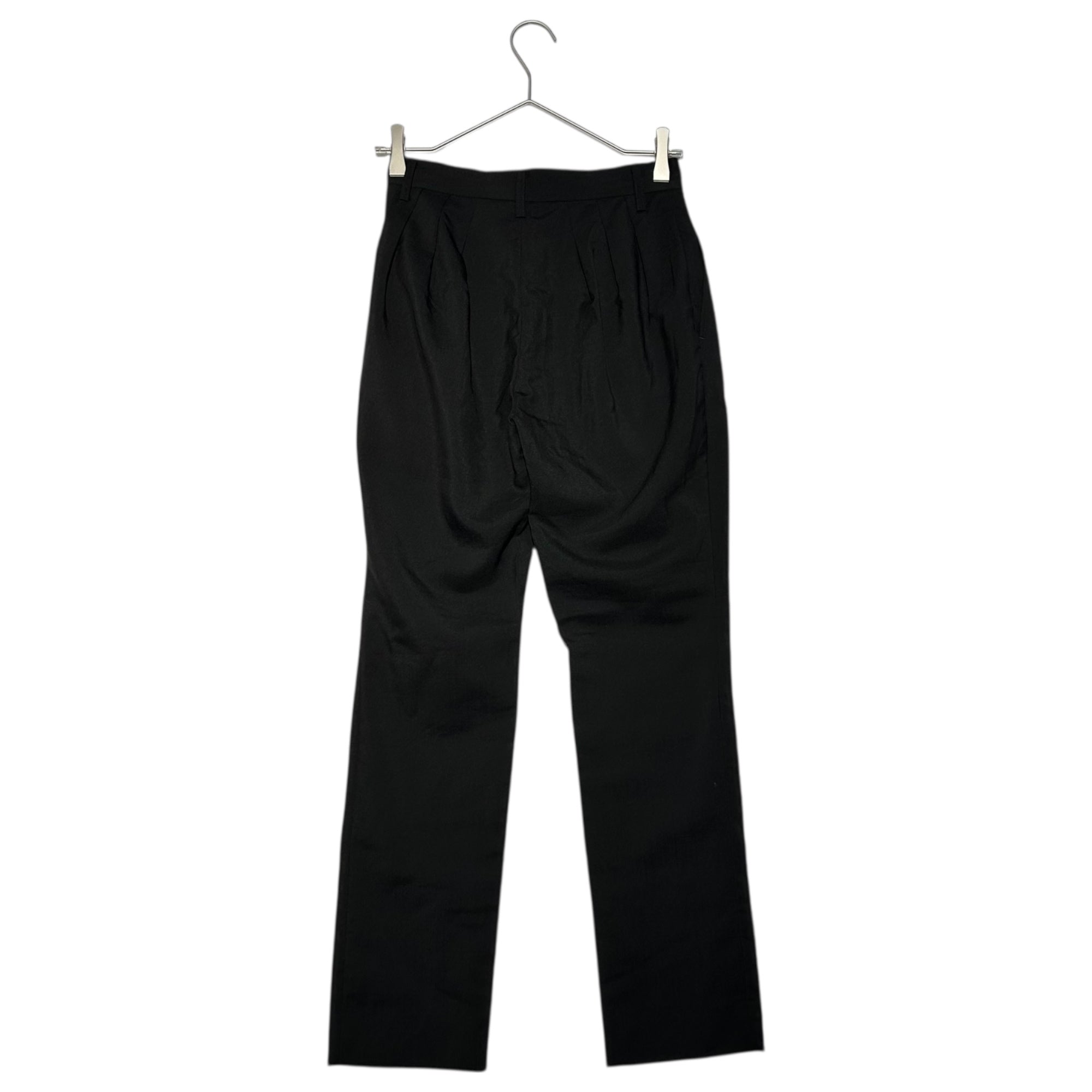 COMME des GARCONS JUNYA WATANABE(コムデギャルソンジュンヤワタナベ) 10SS 3-Tuck Mohair Wool Slim Slacks 3タック モヘア ウール スリム スラックス JE-P043 XS ブラック AD2009 パンツ