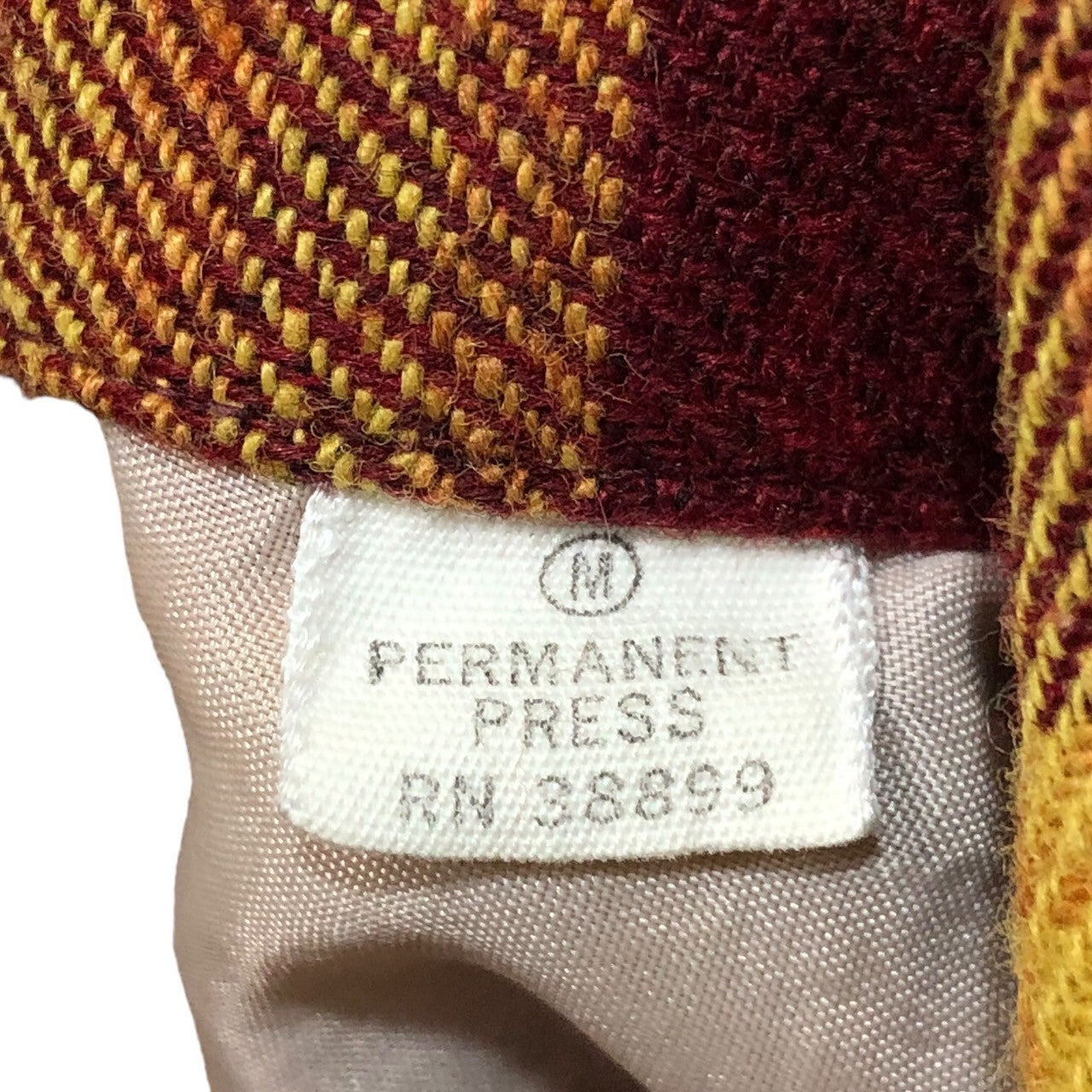 beaver shirt company(ビーバーシャツカンパニー) 80's ~ 90's Wool blend open collar shirt ウールブレンド オープンカラー シャツ ヴィンテージ M レッド×オレンジ 推定80年代~90年代