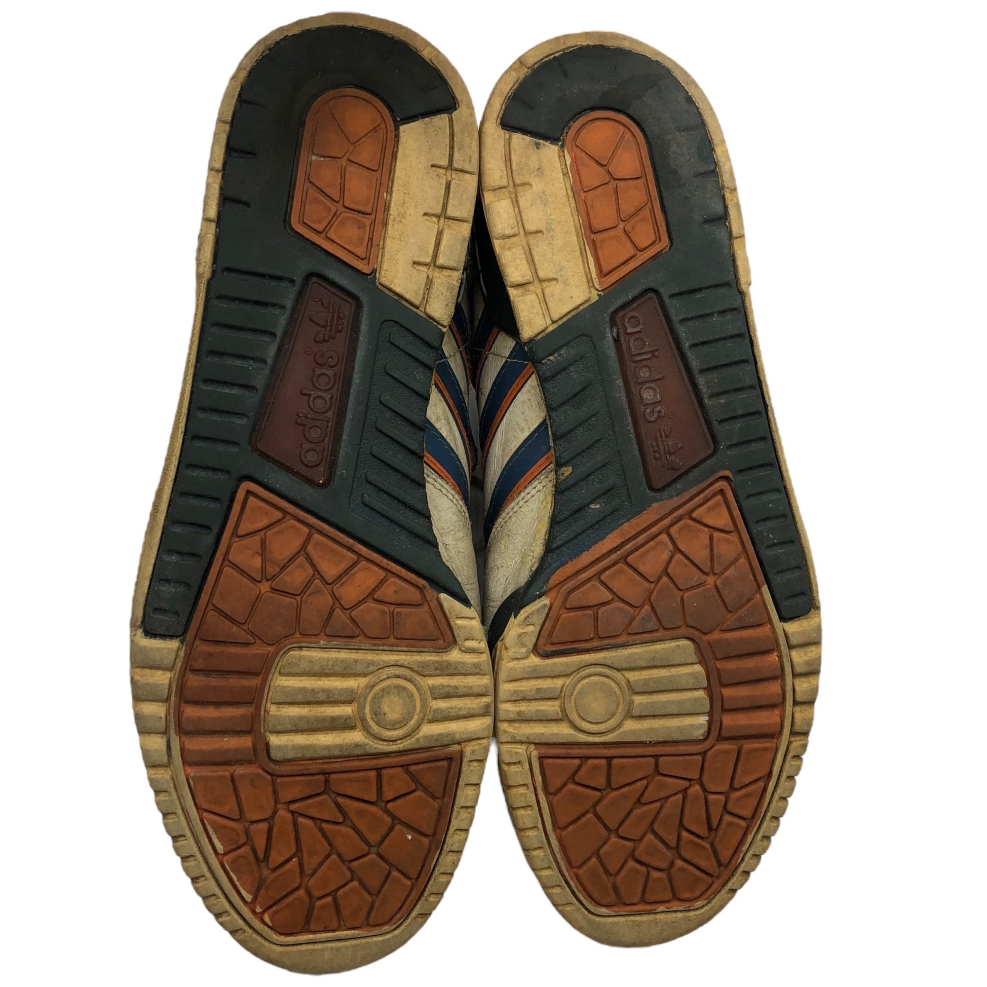 adidas(アディダス) 80's EWING 80年代 ユーイング フランス製 ヴィンテージ ハイカット スニーカー SIZE 44(28cm程度) ホワイト×ブルー