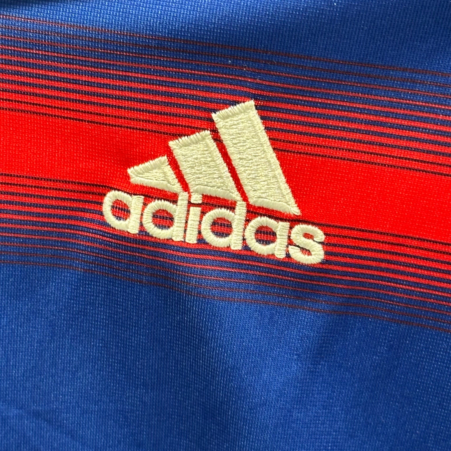 adidas(アディダス) UEFA EURO 2004 Portugal Tournament Model: France National Team Match Jersey ポルトガル大会 使用モデル フランス代表 ゲームシャツ TRI001 331730 2XO ブルー 2004-2005 ヴィンテージ