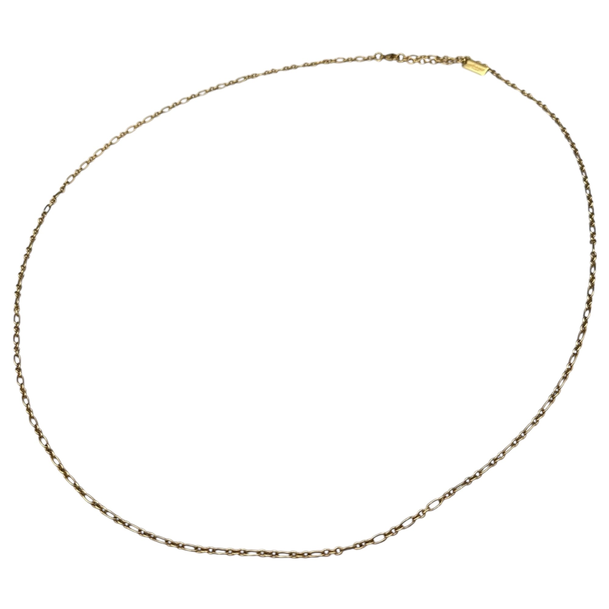 Saint Laurent(サンローラン) 70cm Gold-Color Chain Necklace ゴールド カラー チェーン ネックレス 391 3839G 1CY2848 ゴールド