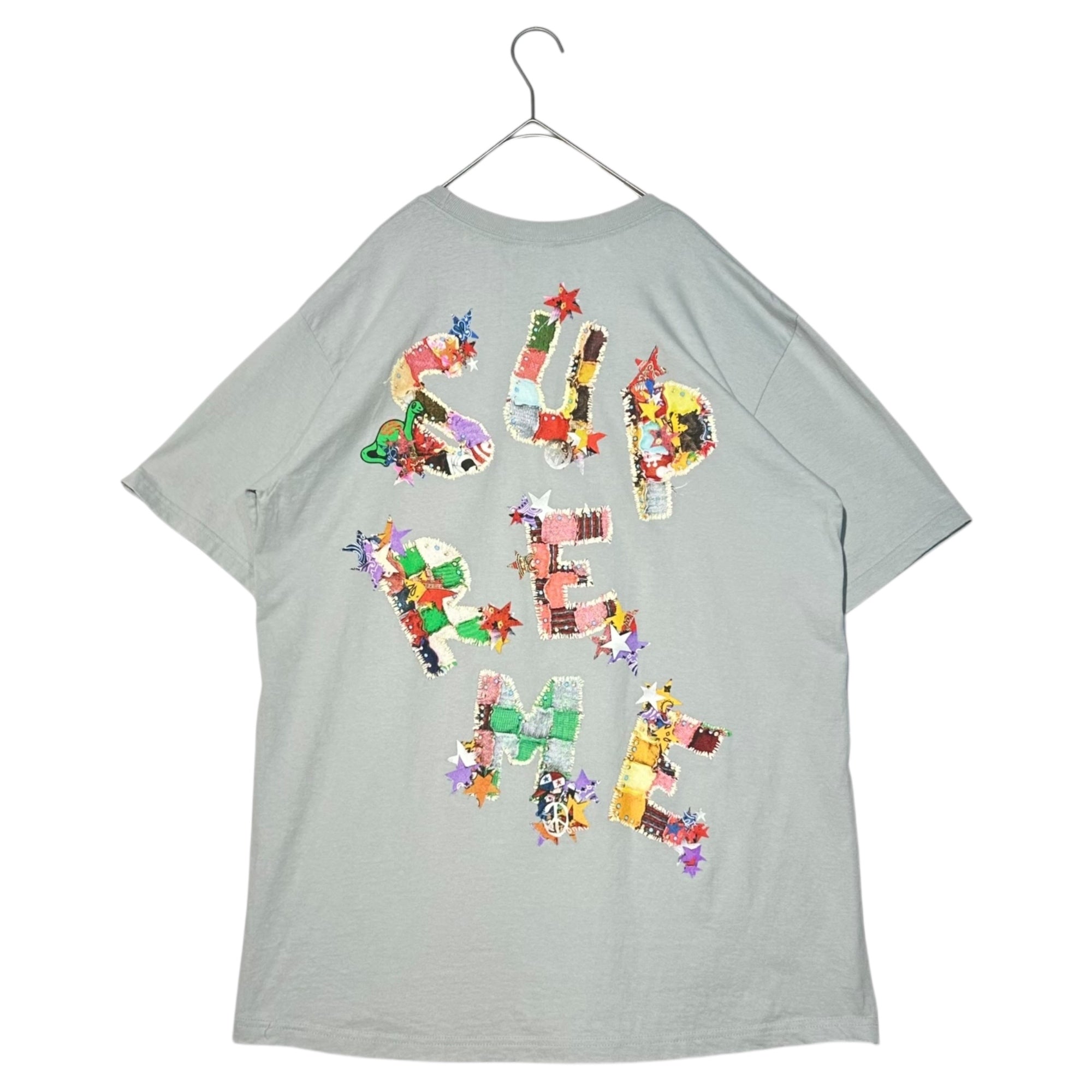 SUPREME(シュプリーム) 24SS Patchwork Tee パッチワーク Tシャツ ロゴ プリント L グレー