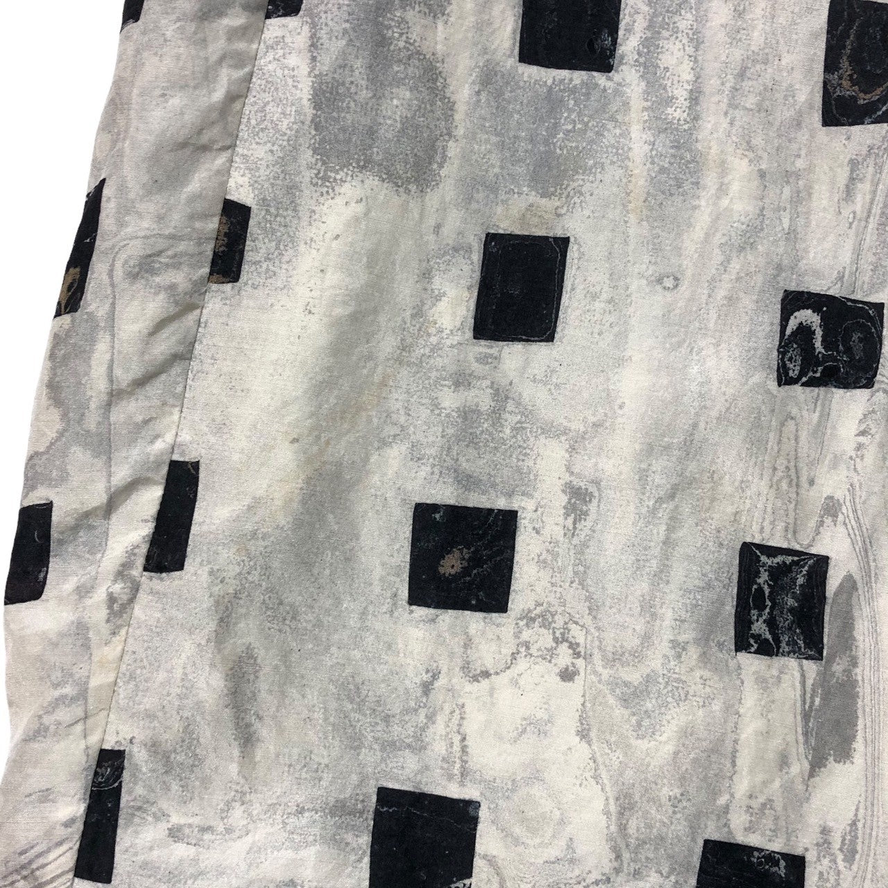 Haat(ハート) All-silk cachecoeur dress シルク 総柄 カシュクール ワンピース HA51FO544 2(M程度) ホワイト イッセイミヤケ