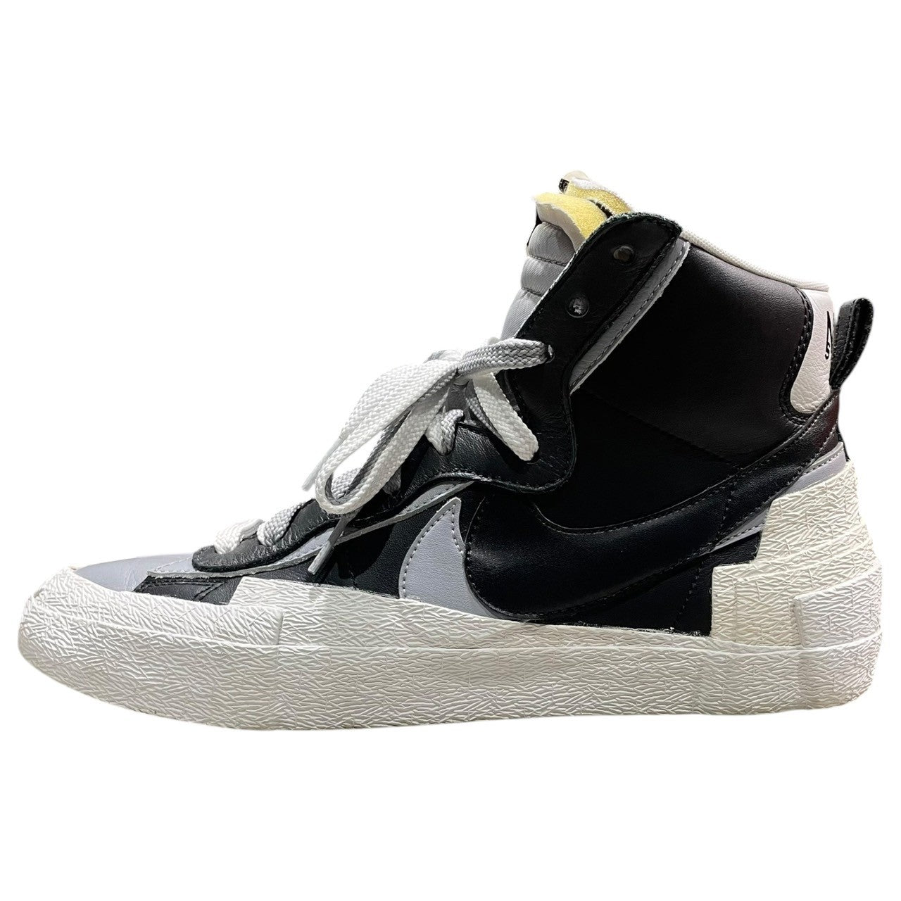 sacai × NIKE(サカイ×ナイキ) BLAZER MID "BLACK/WOLF GREY/WHITE" ブレザー ミッド スニーカー ハイカット BV0072-002 28.0cm ブラック×ホワイト