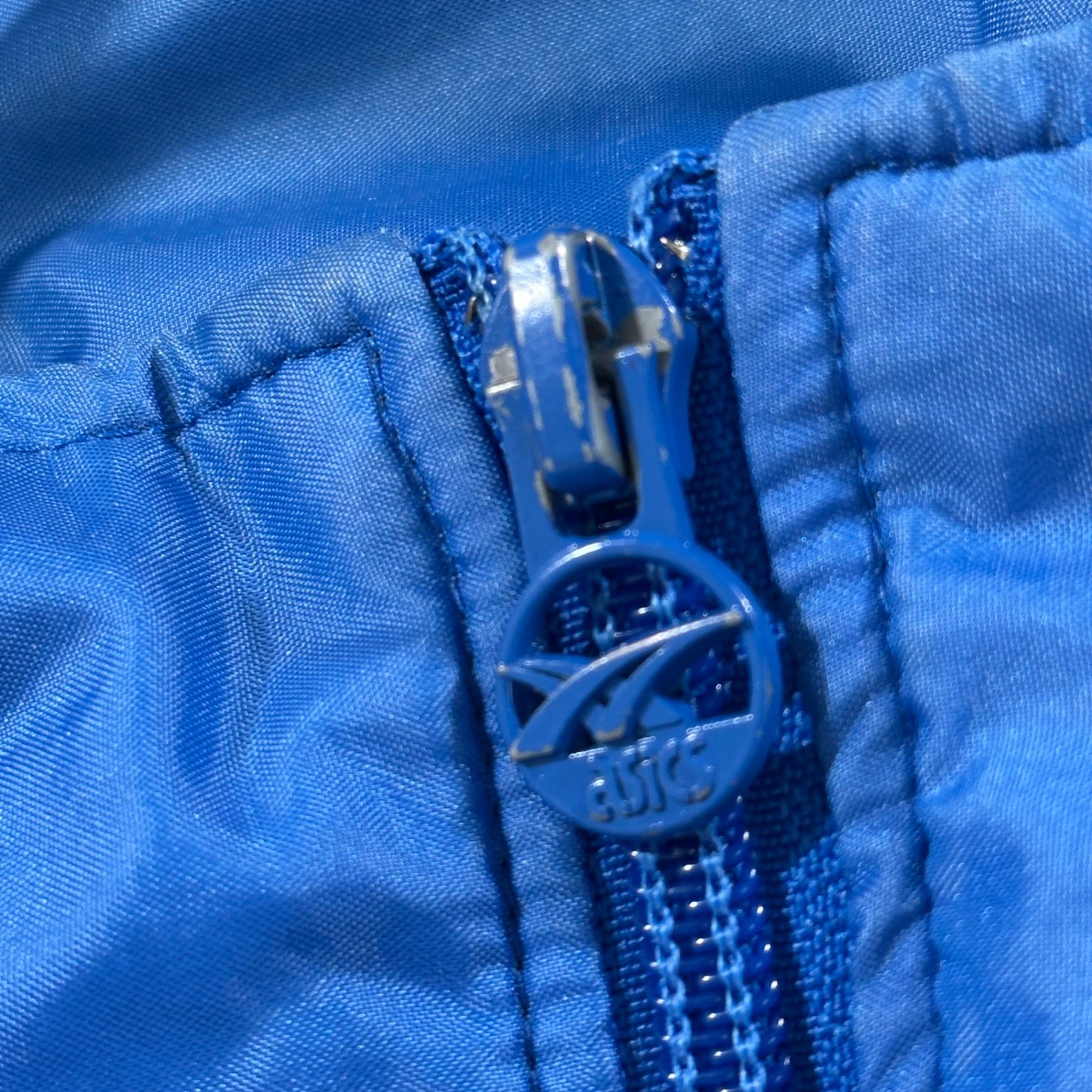 asics(アシックス) 70~80's Zip-Up Sports Jacket 70年 80年代 ジップアップ スポーツ ジャケット L ブルー ゴールドタイガー製造期