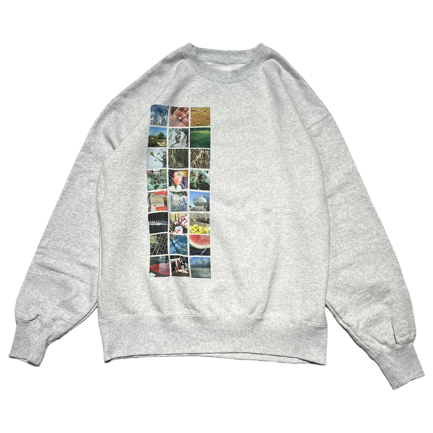 BEAMS T× KINDRED(ビームスティー×キンドレッド) PHOTO CREWNECK SWEAT フォト クルーネック スウェット 75-13-0576-146-10-18 M グレー 参考定価14,300円(税込)