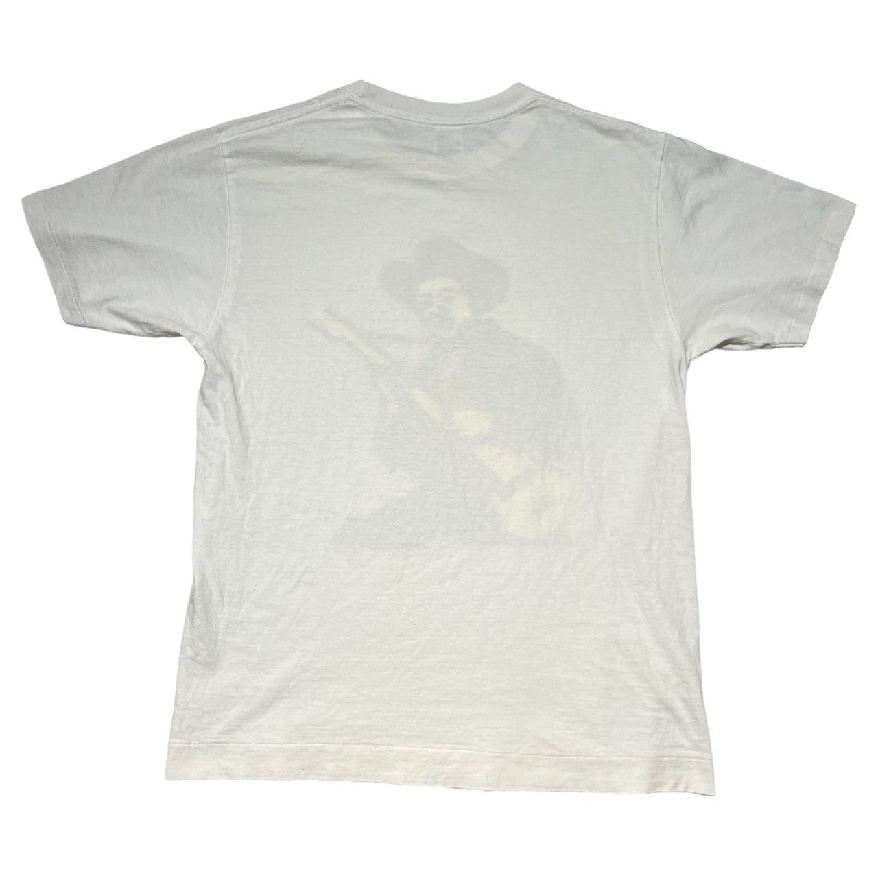 A BATHING APE(アベイシングエイプ) 00's "Guitar Player Frankenstein Banjo Folk Cartton" ギター Tシャツ M ホワイト 2006 限定モデル
