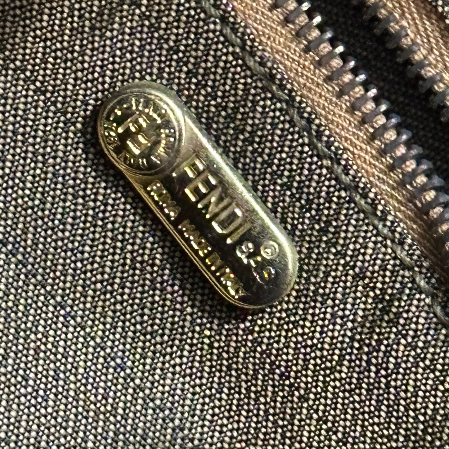 FENDI(フェンディ) Zucca Pattern Vanity Bag ズッカ柄 バニティ バッグ ブラウン OLD ハンド