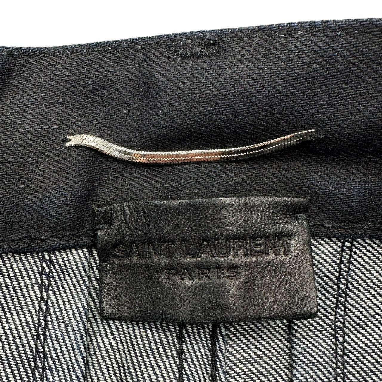 SAINT LAURENT(サンローラン) 12SS by HEDI SLIMANE BLACK TREATMENT COATED エディスリマン期 ブラック トリートメント コーティング スキニー デニム パンツ 315391 YU078 30 ブラック