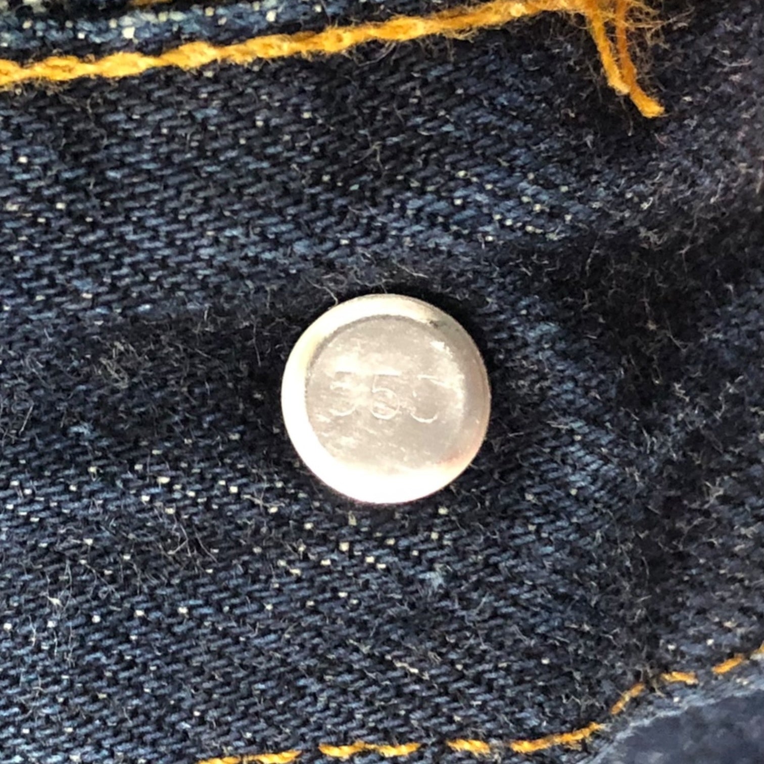 Levi's(リーバイス) 90's 201XX straight denim pants ヴィンテージ セルビッチ ストレート デニム パンツ ジーンズ 201-0003 W34 インディゴ 濃紺 裏ボタン555 バレンシア工場製 USA製 赤耳