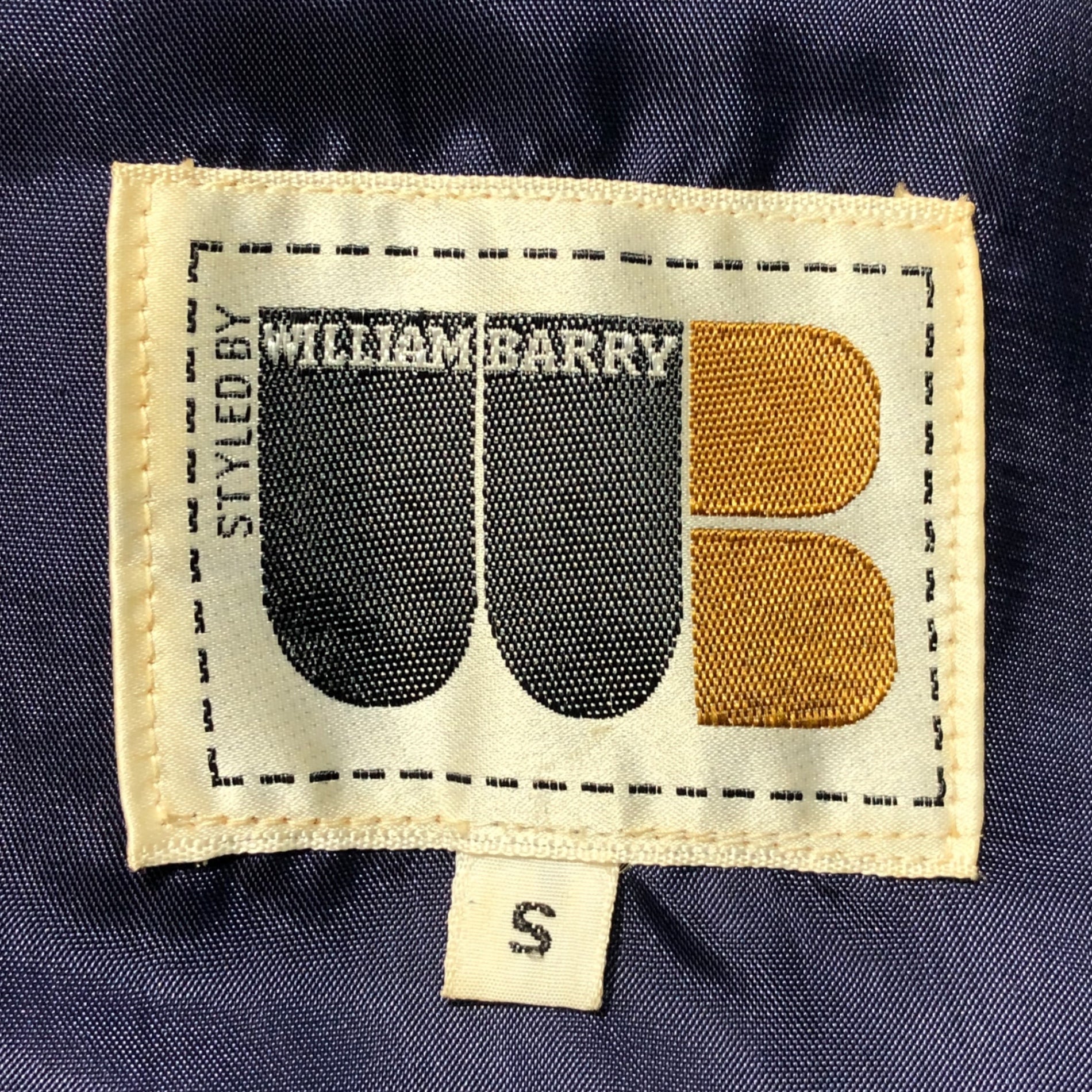 WILLIAM BARRY(ウィリアムバリー) 70's stitched suede jacket ステッチ スウェード ジャケット S ネイビー styled by william barry 70年代 ヴィンテージ シャツ