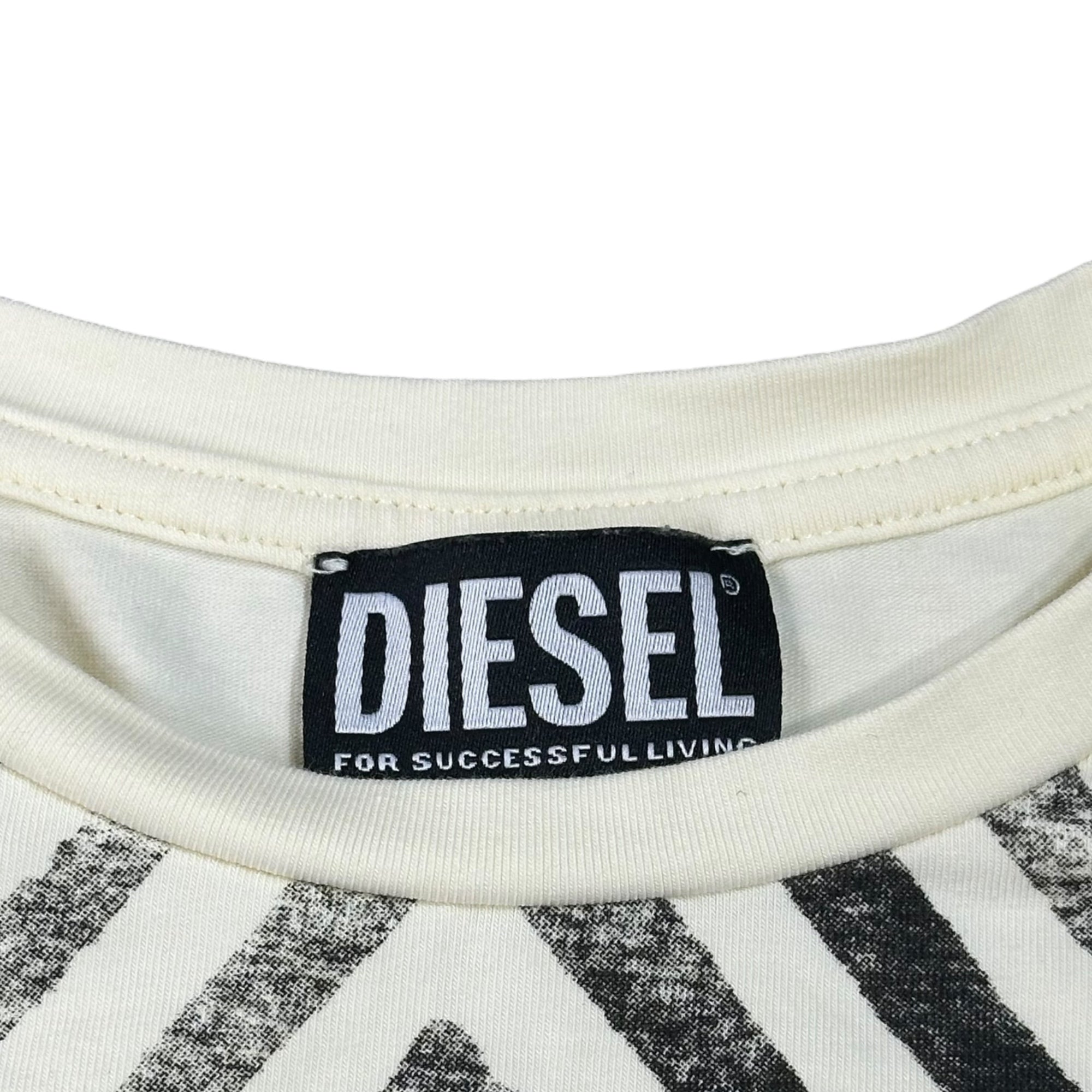DIESEL(ディーゼル) T-UNCUTIE ピチ ロゴ Tシャツ M イエロー 幾何学模様