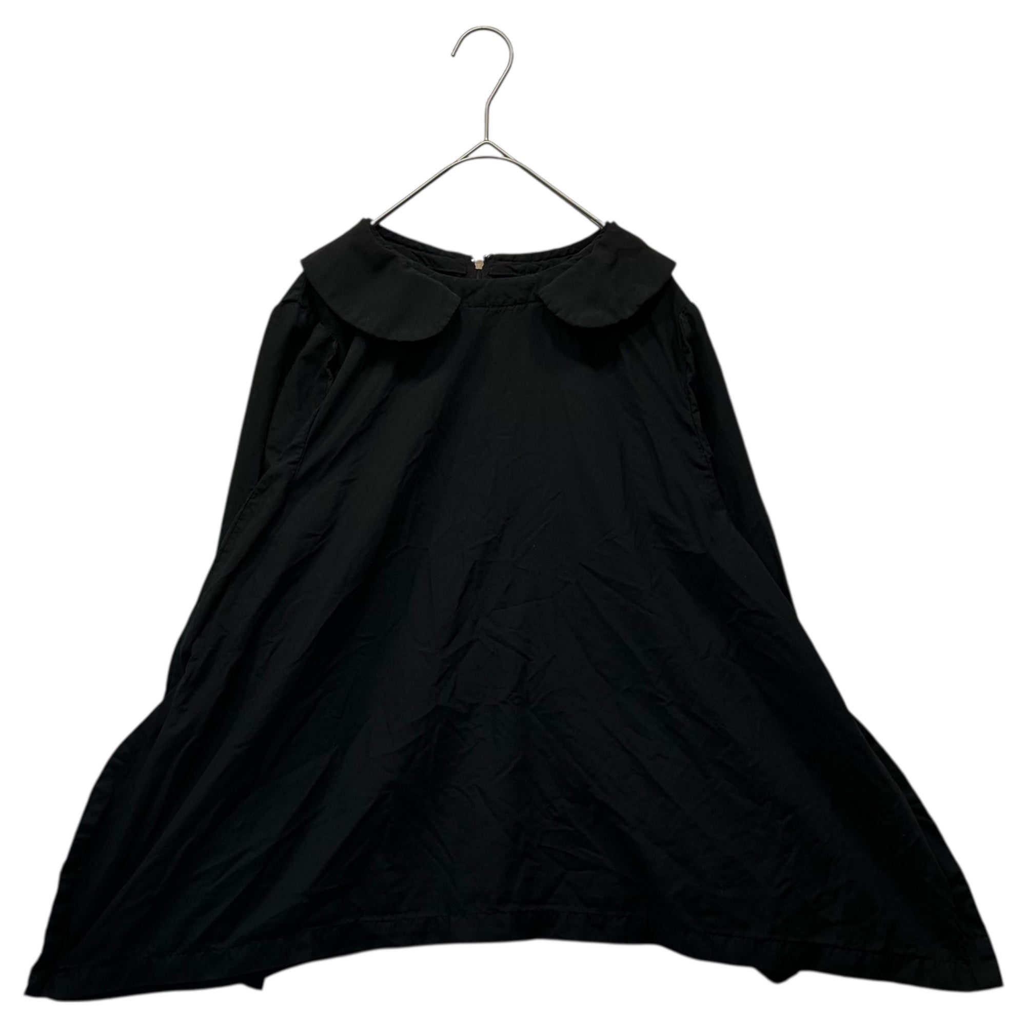 COMME des GARCONS COMME des GARCONS(コムデギャルソンコムデギャルソン) 22AW Round Collar Back Zip Flare Sleeve Blouse 丸襟 バックジップ フレアスリーブ ブラウス RJ-B003 XS ブラック AD2022