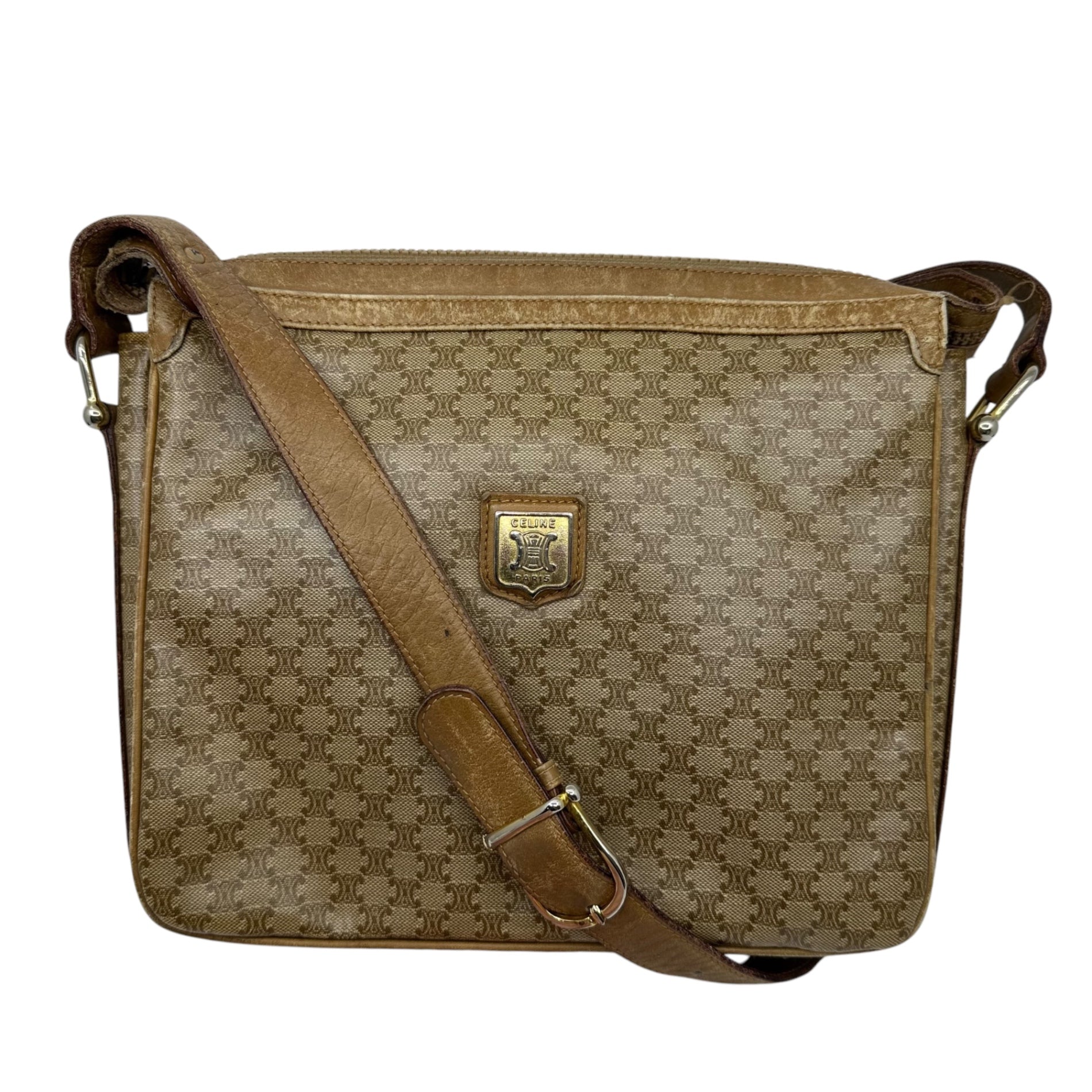 CELINE(セリーヌ) vintage macadam shoulder bag ヴィンテージ マカダム柄 ショルダー バッグ ベージュ OLD