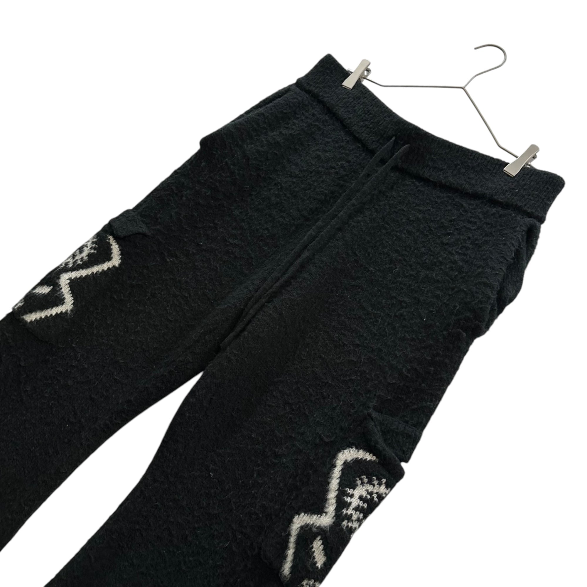 EREHWON(エレウォン) 23SS THE SACRED TREE MOHAIR FLARE CARGOS ザ セイクレッド ツリー モヘア フレア カゴー パンツ 23PS-PT001 L ブラック