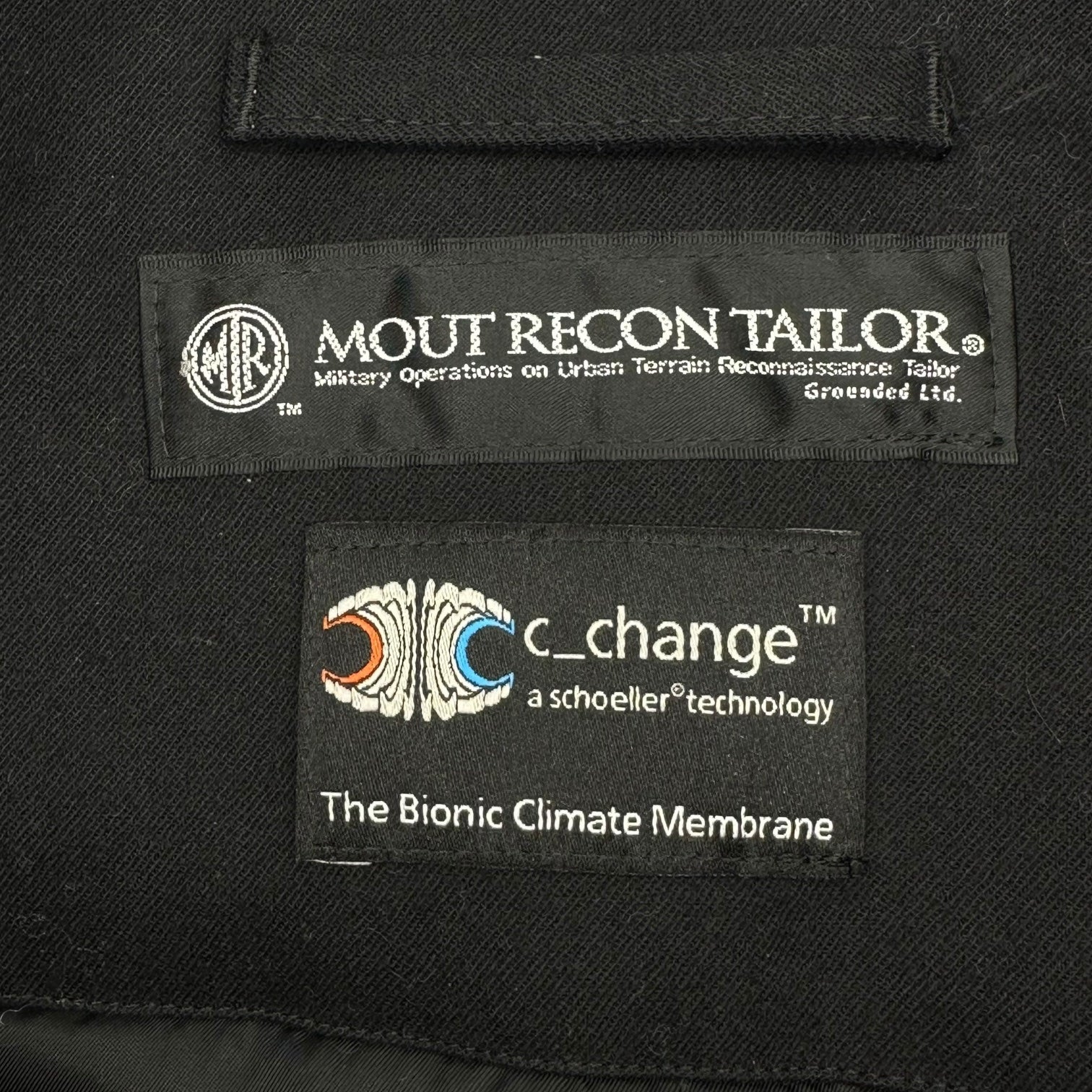 MOUT RECON TAILOR(マウトリーコンテーラー) 19AW Insulation Shooting Jacket インサレーション シューティング ジャケット MOUT-19AW-001 44(S程度) ブラック schoeller社 c_change 中綿 マウンテンパーカー