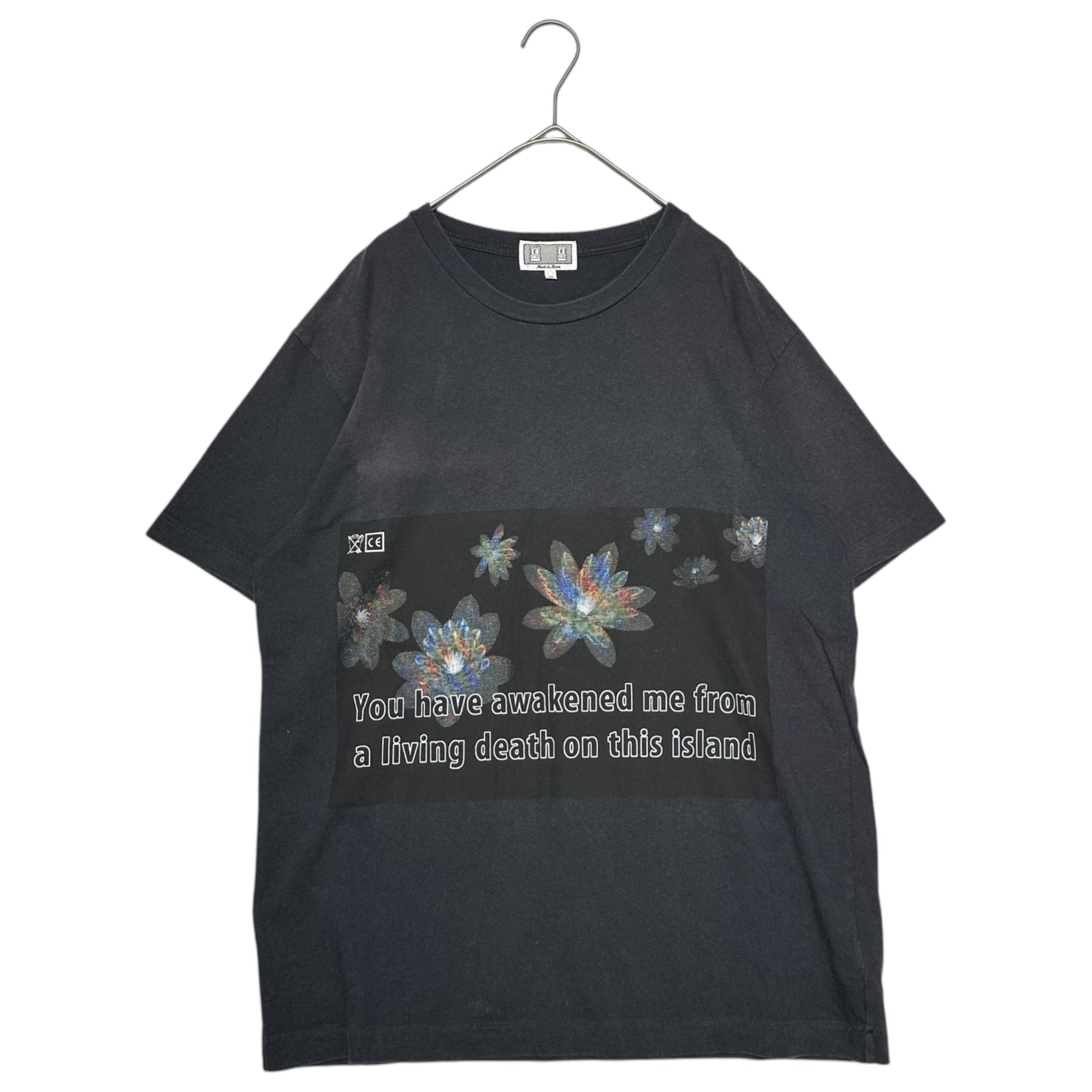 C.E×the POOL aoyama(シーイー×ザプールアオヤマ) 16SS LIVING DEATH TEE グラフィック プリント 半袖 Tシャツ M グレー 藤原ヒロシ