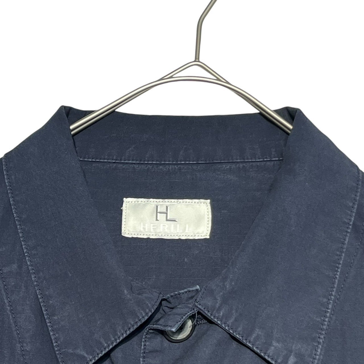 HERILL(ヘリル) Ripstop P41 Coverall Jacket リップストップ P41 カバーオール ジャケット 23-011-HL-8060-1 1 ネイビー ミリタリー