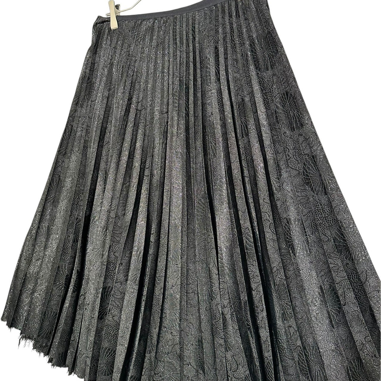 Y’s PINK(ワイズピンク) 16SS Asymmetric jacquard pleated skirt アシンメトリー ジャガード プリーツ スカート YO-S41-931 2 ブラック TAKESHI KOSAKA