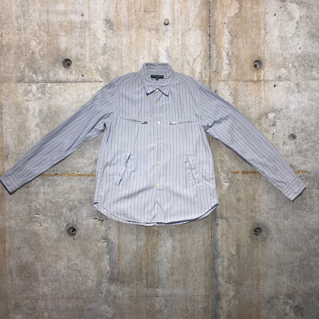COMME des GARCONS SHIRT(コムデギャルソンシャツ)ジップポケットストライプシャツ