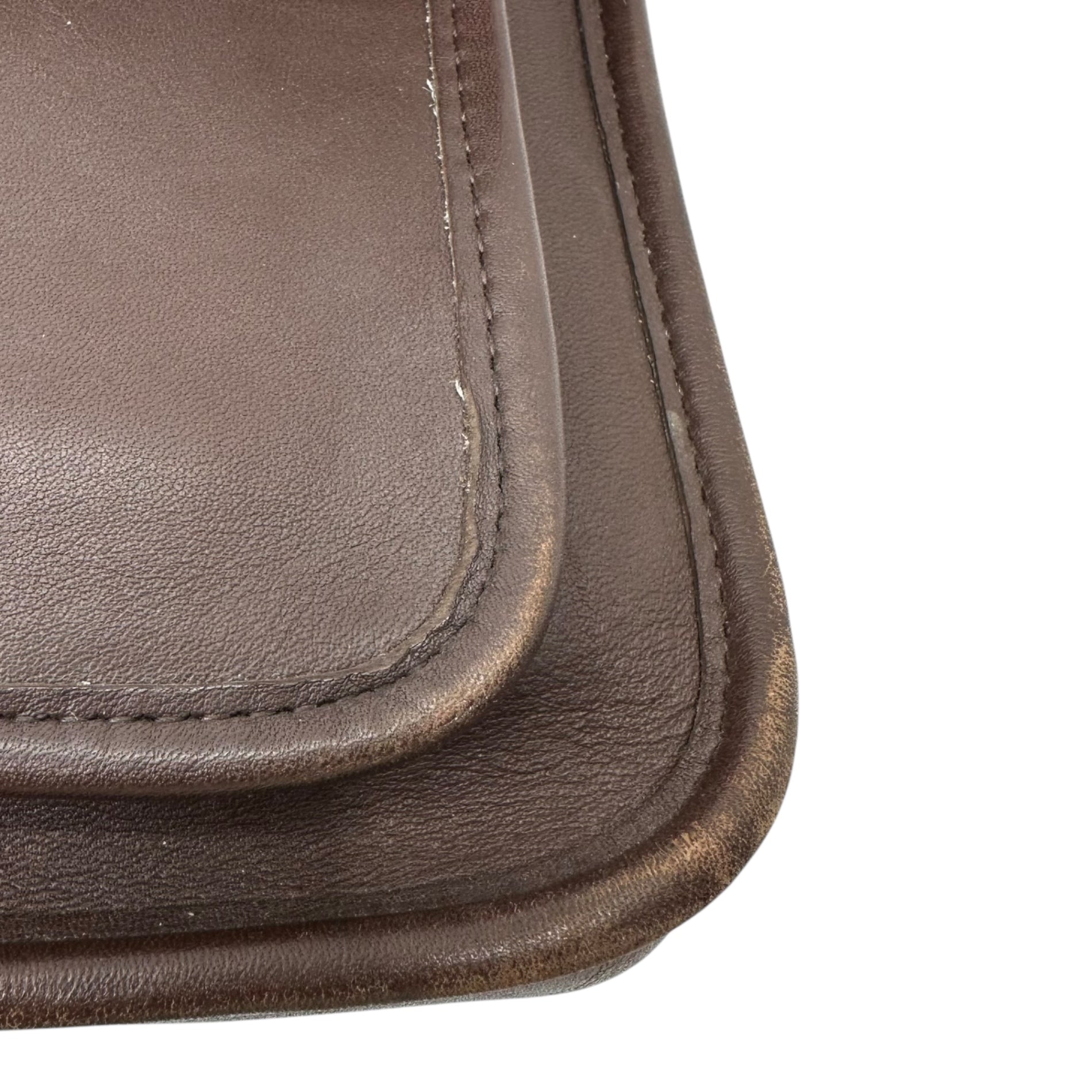 OLD COACH(オールドコーチ) Willis Turnlock Leather 2-Way briefcase ウィリス ターンロック レザー 2WAY ブリーフ ケース 5181 ブラウン ビジネス ショルダー バッグ