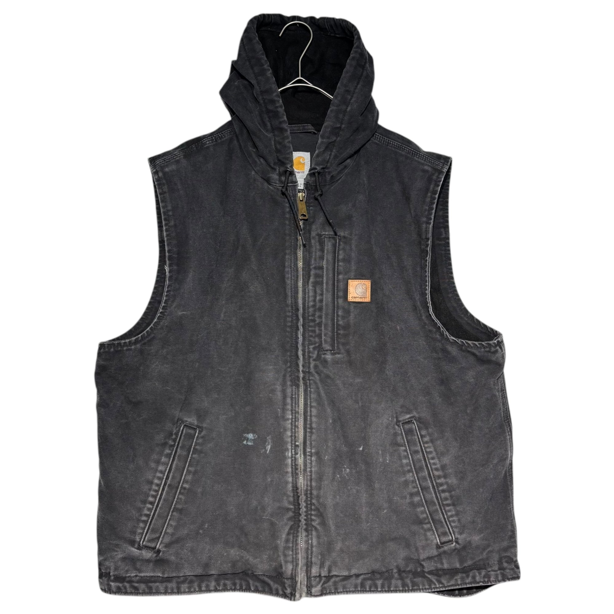 carhartt(カーハート) 00's Active Hoodie Vest アクティブ パーカー ベスト L ブラック フーデット ダック地