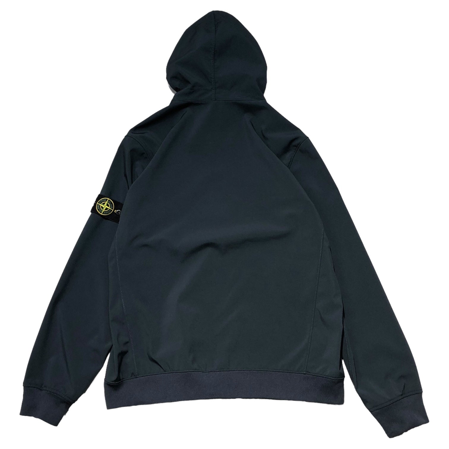 STONE ISLAND(ストーンアイランド) LIGHT SOFT SHELL-R ライト ソフト シェル R 721540927 XL ネイビー マウンテンパーカー ナイロン ジップ パーカー ジャケット 腕章