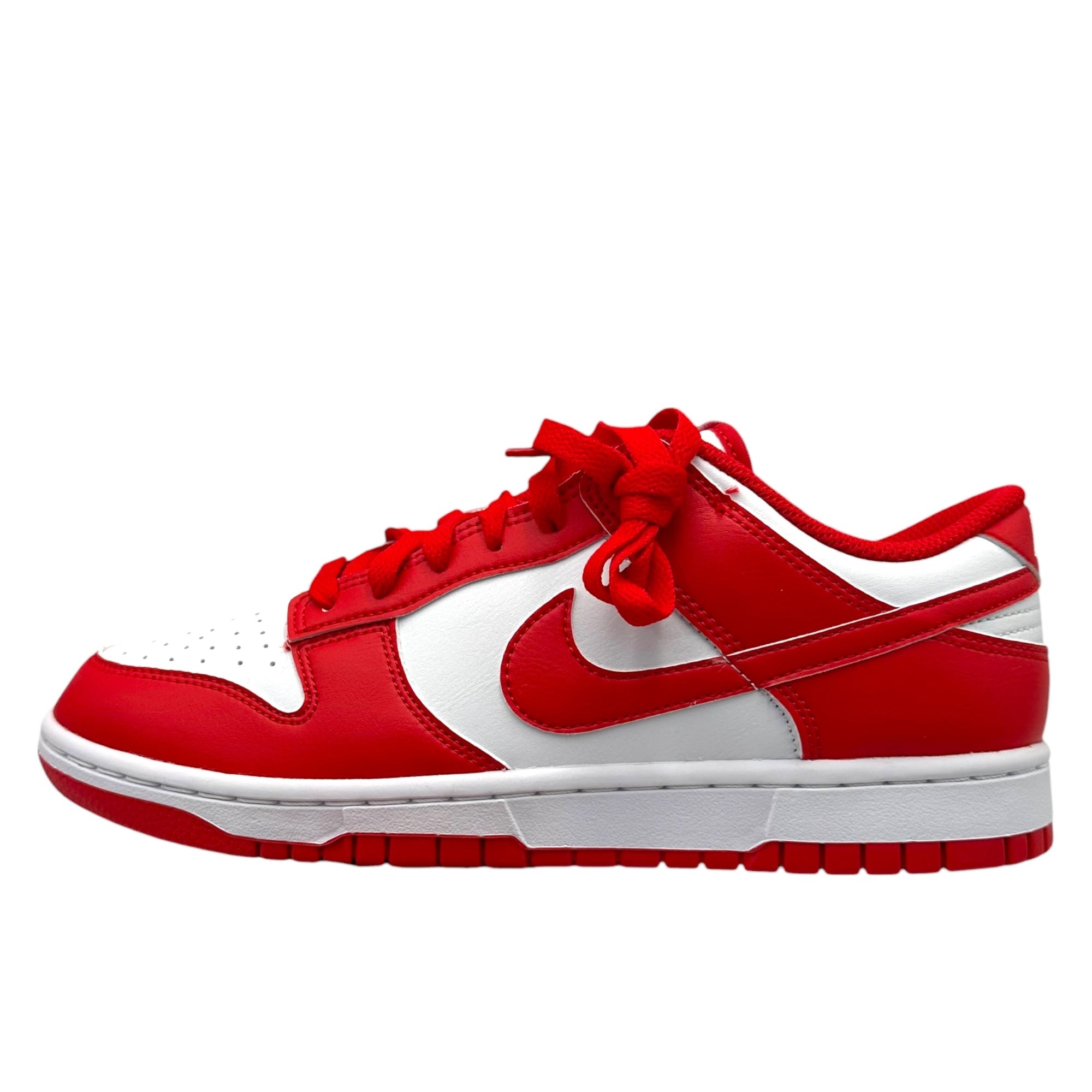 NIKE(ナイキ) Dunk Low Retro "White/White/UniversityRed" ダンクロー レトロ HF5441-104 27cm レッド×ホワイト スニーカー