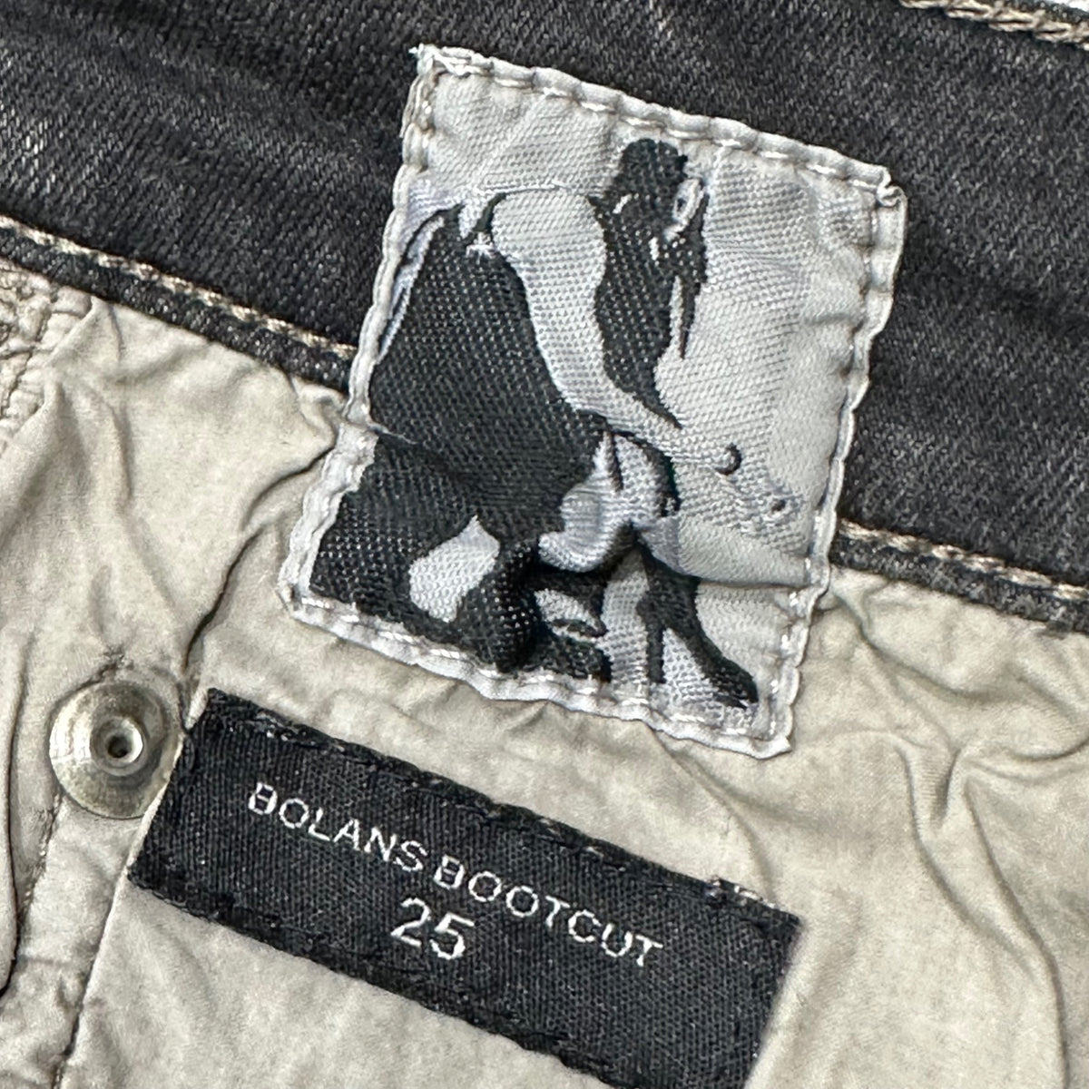 Rick Owens DRKSHDW(リックオウエンスダークシャドウ) BOLANS BOOTCUT Stretchy Denim Pants ボラン ブーツカット ストレッチ デニム パンツ DS02C5311-SDMP 25 グレー