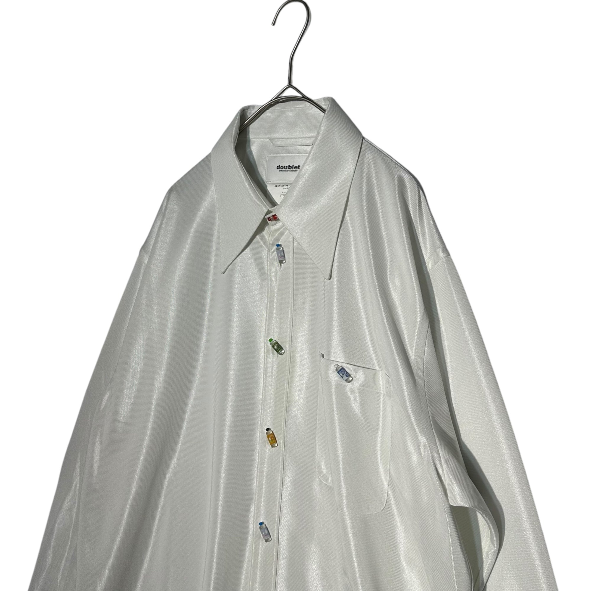 doublet(ダブレット) 21AW RECYCLE PET BOTTLE SHIRT リサイクル ペットボトル シャツ 21AW14SH96 M ホワイト