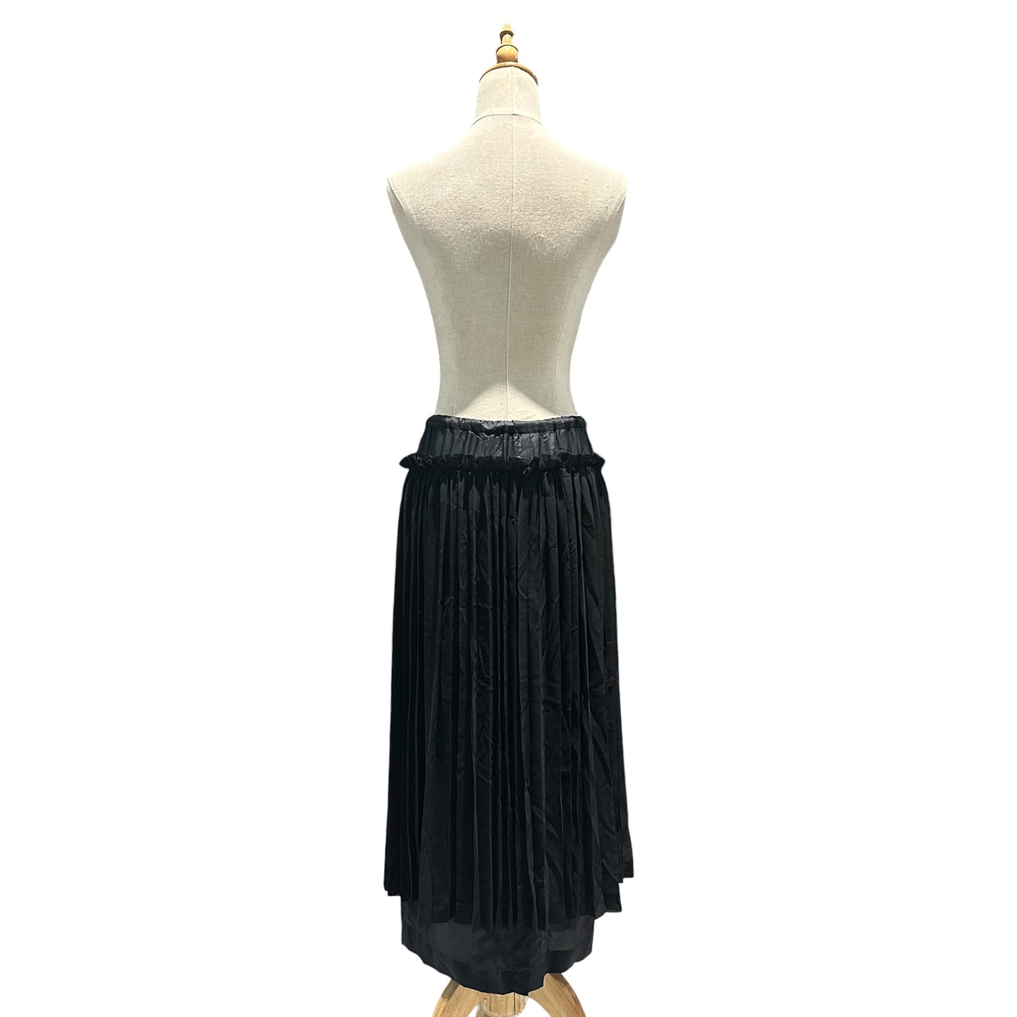 COMME des GARCONS(コムデギャルソン) 2002SS Layered Pleated Skirt レイヤード プリーツ スカート GE-S050 FREE ブラック AD2001 00s アーカイブ