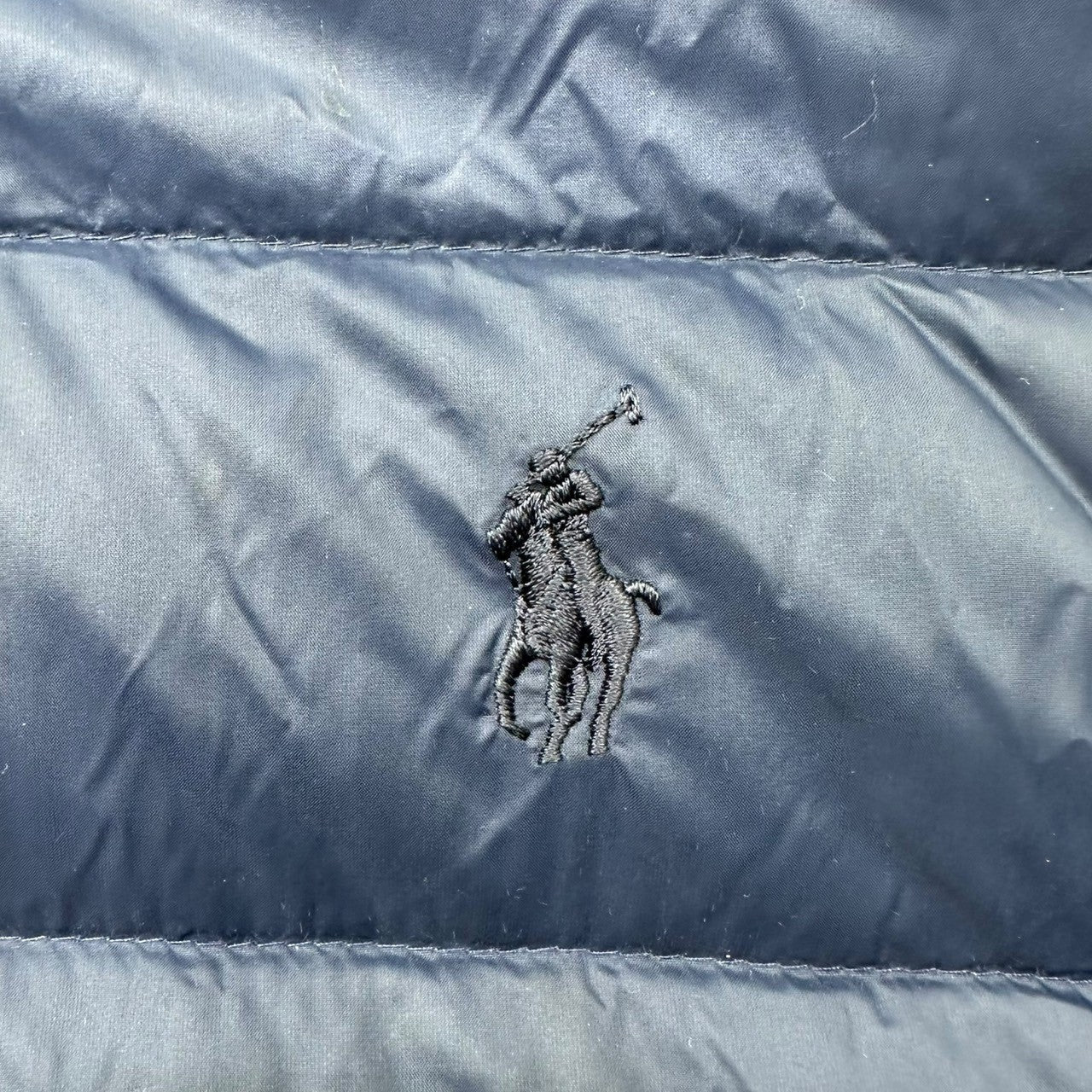 POLO RALPH LAUREN(ポロラルフローレン) Sleeve Switching Ribbed Neck Down Blouson Jacket 袖切替 リブネック ダウン ブルゾン ジャケット 710671057001 L ネイビー