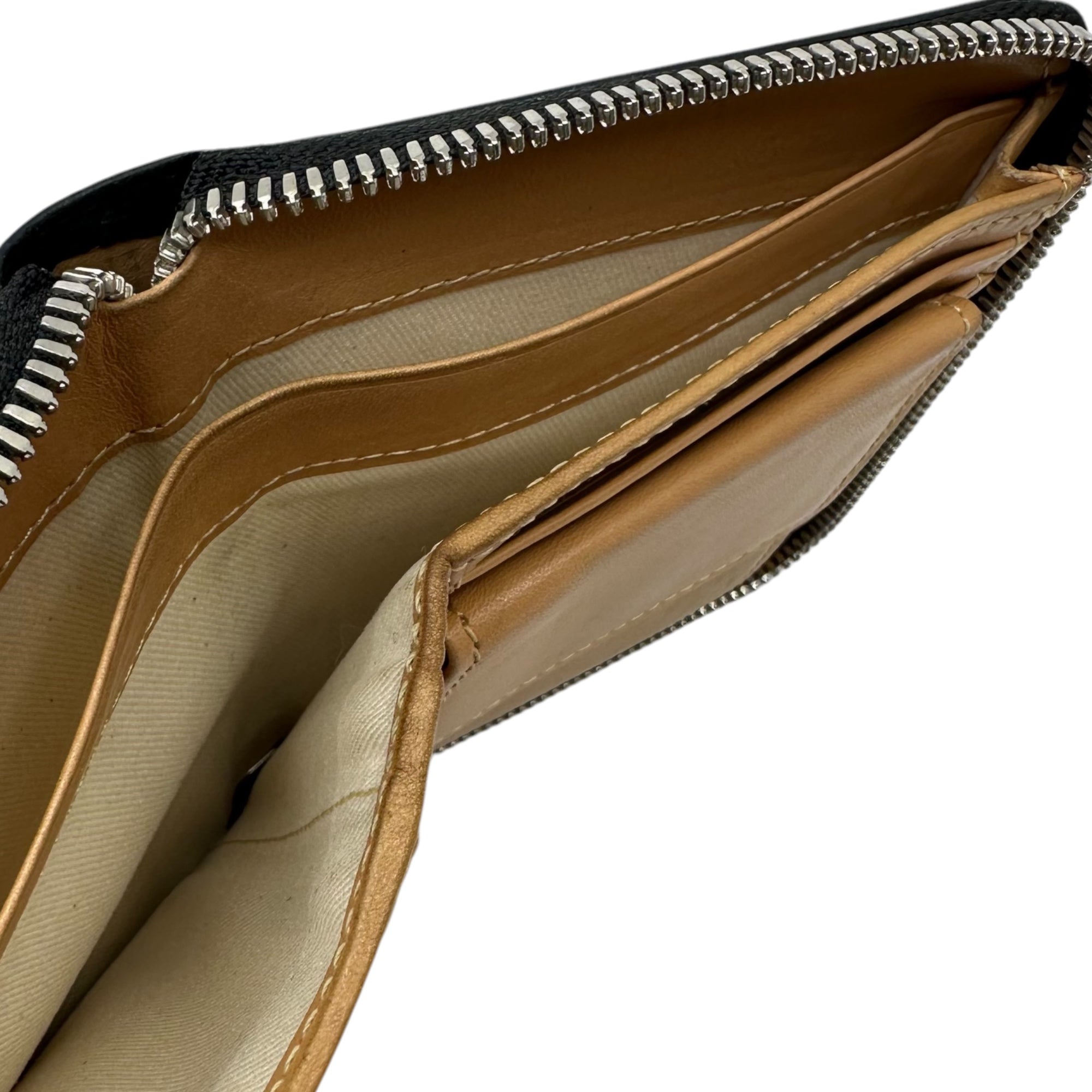 Hender Scheme(エンダースキーマ) Round zip leather compact wallet ラウンドジップ レザー コンパクト ウォレット 財布 ブラック