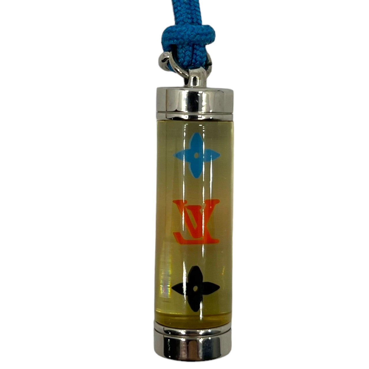 LOUIS VUITTON(ルイヴィトン) コリエ LV インクルージョン ネックレス M69454 シルバー×スカイブルー DP0220