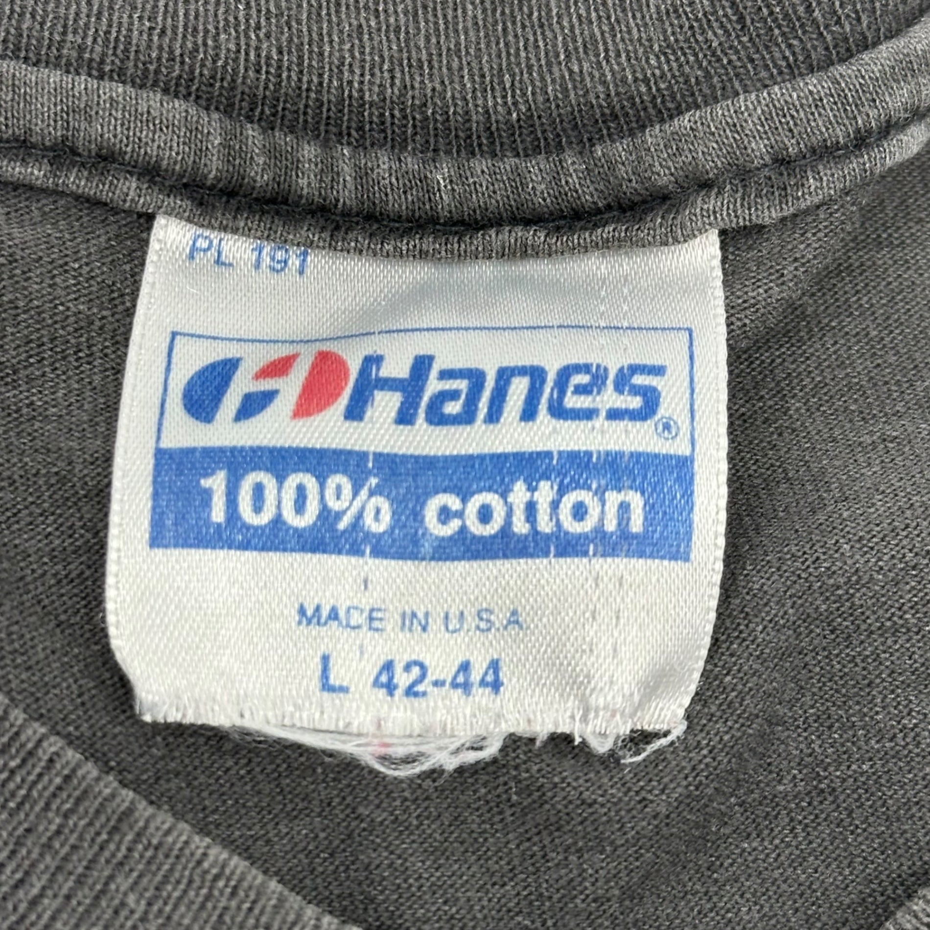 VINTAGE(ヴィンテージ) 1991 ”EPMD” 40 Ounces of Power Business As Usual T-shirt ヴィンテージ ヒップホップ Tシャツ L ブラック 90's 90年代 ヴィンテージ ツアー ラップ Hanesボディ ラスタ