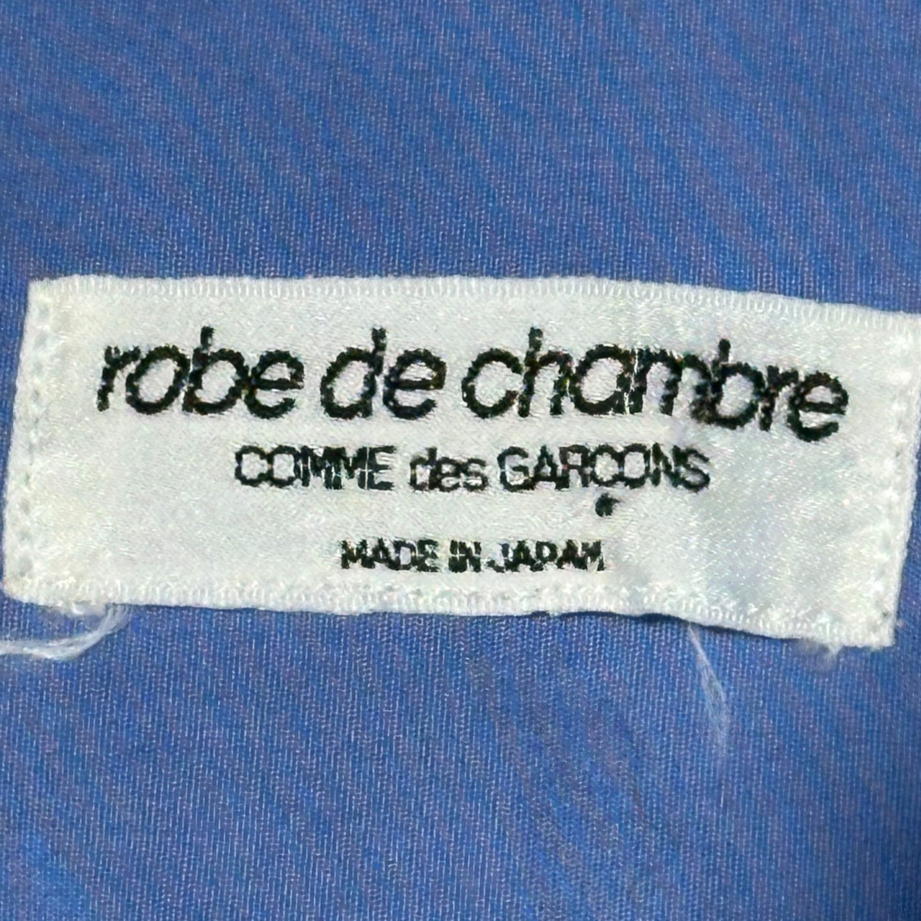 robe de chambre COMME des GARCONS(ローブドシャンブルコムデギャルソン) 99SS Cotton Regular Collar L/S Shirt コットン レギュラー カラー 長袖 シャツ RB-03003S S サックスブルー AD1998 90's 90年代
