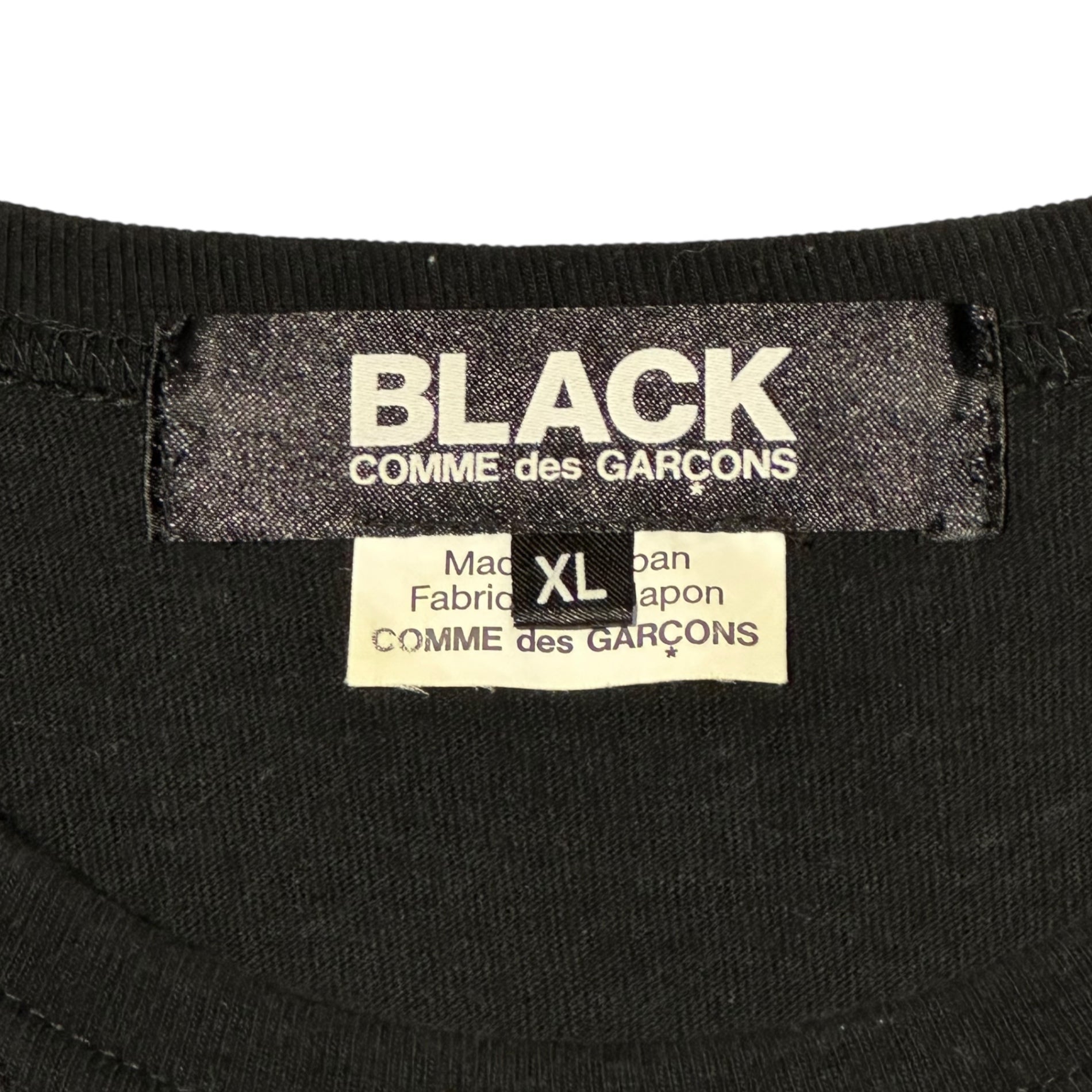 BLACK COMME des GARCONS(ブラックコムデギャルソン) 18AW BLACK Graphic Logo L/S Tee ブラック グラフィック ロゴ 長袖 Tシャツ 1B-T004 XL ブラック AD2018