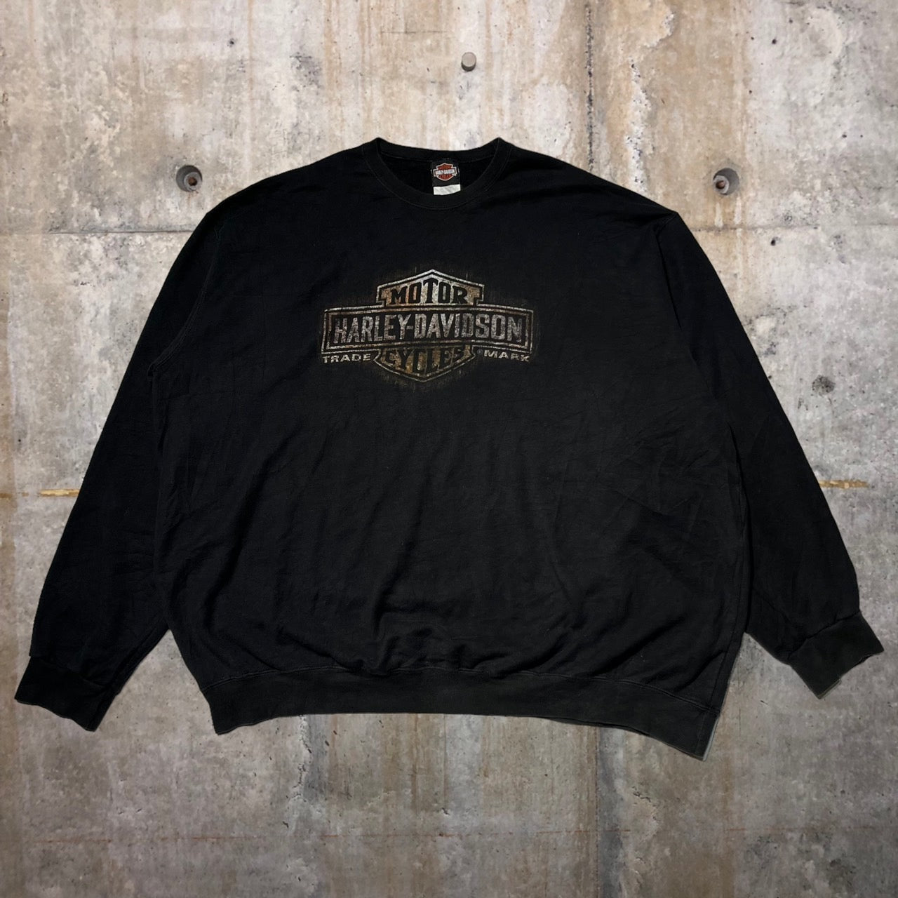 HARLEY DAVIDSON(ハーレーダビッドソン) ロゴプリントスウェット 4XL ブラック