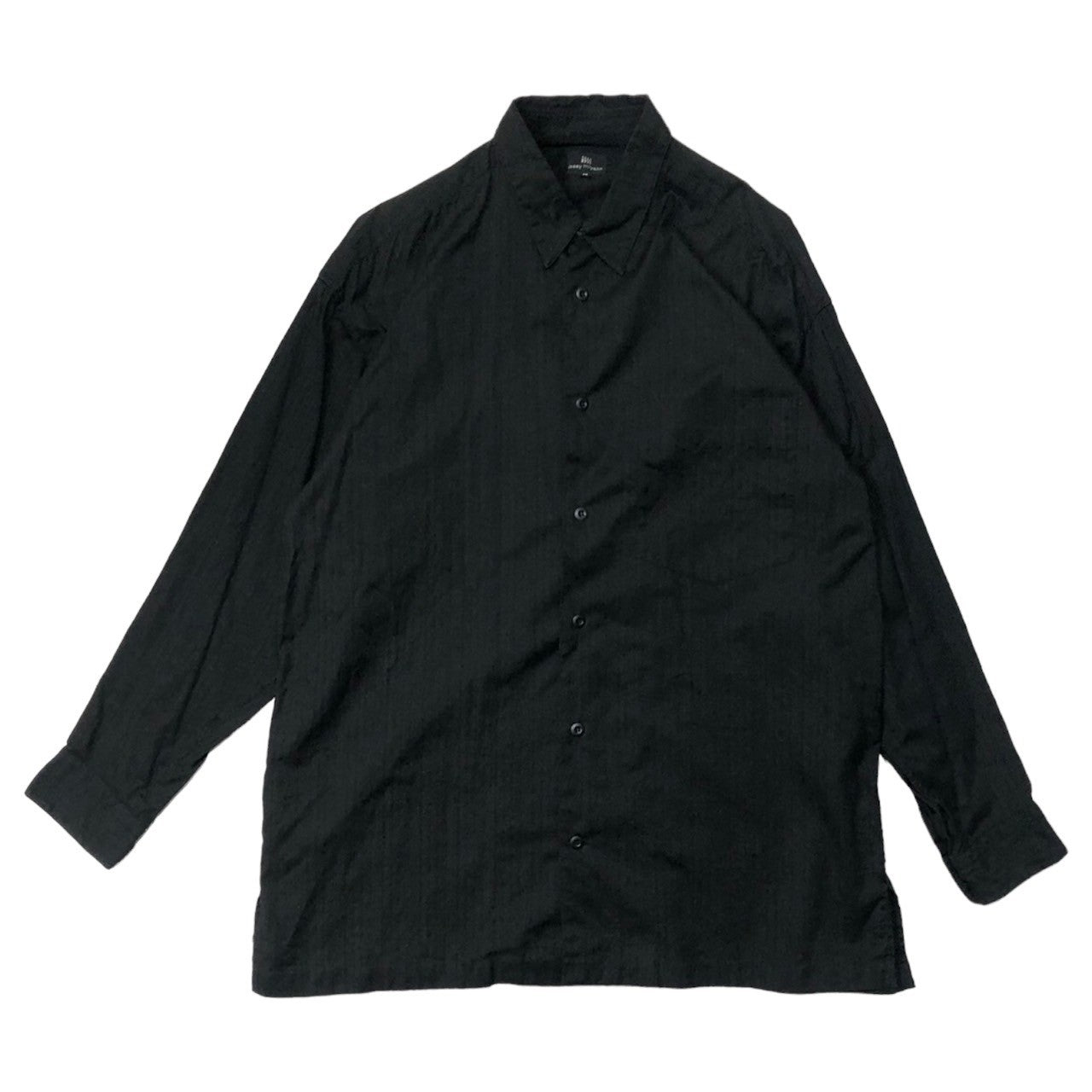 ISSEY MIYAKE(イッセイミヤケ) 90’s ストライプビッグポケットシャツ M ブラック IM