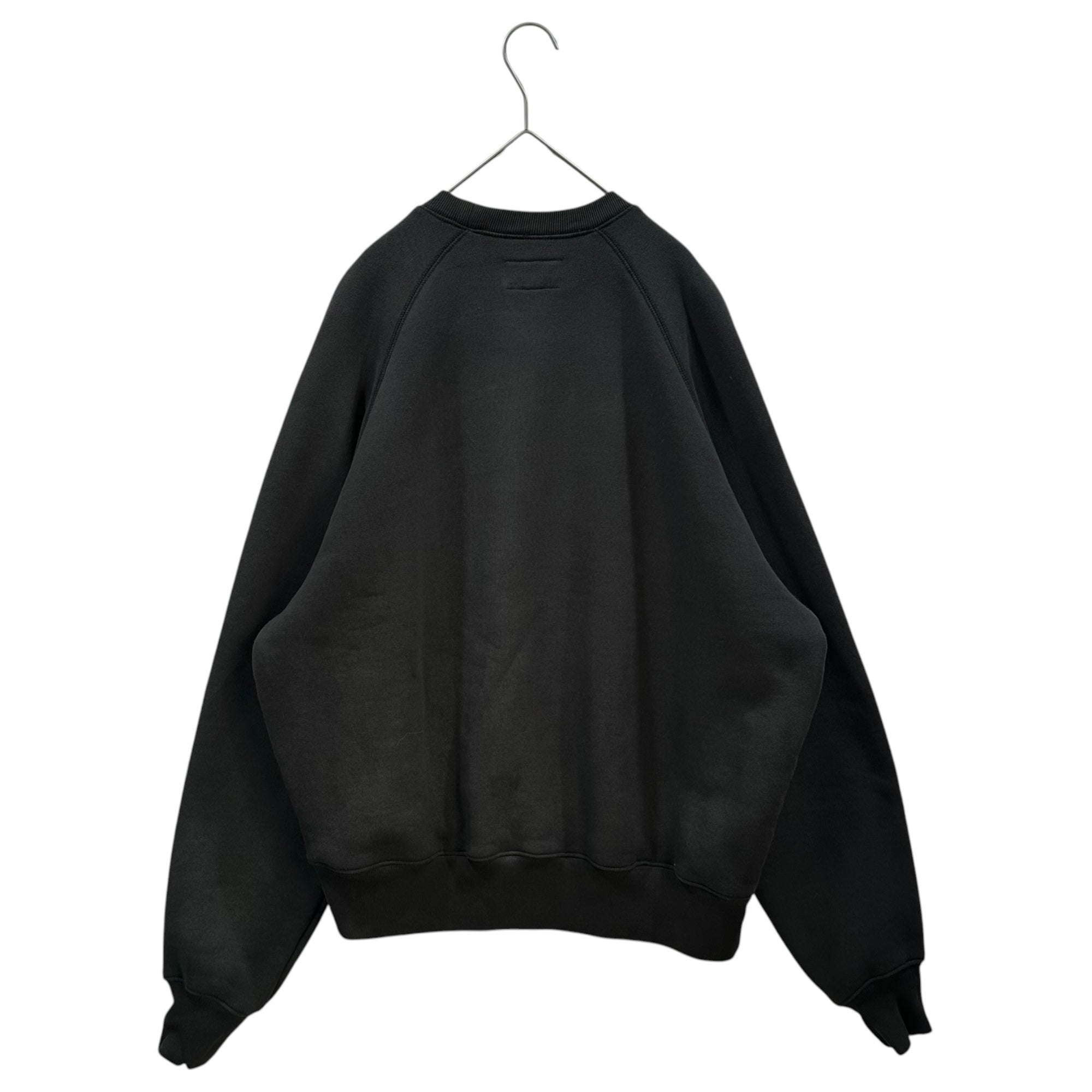 STUSSY(ステューシー) Overlock Varsity Raglan Sweatshirt オーバーロック ヴァーシティ ラグラン スウェット M ブラック 15.8oz