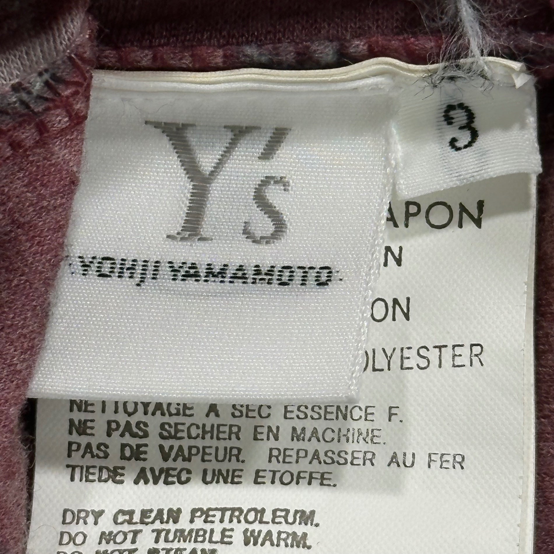 Y's(ワイズ) Inside-Out Komon L/S Cardigan インサイドアウト 小紋柄 長袖 カーディガン YX-T56-972 3(L) パープル