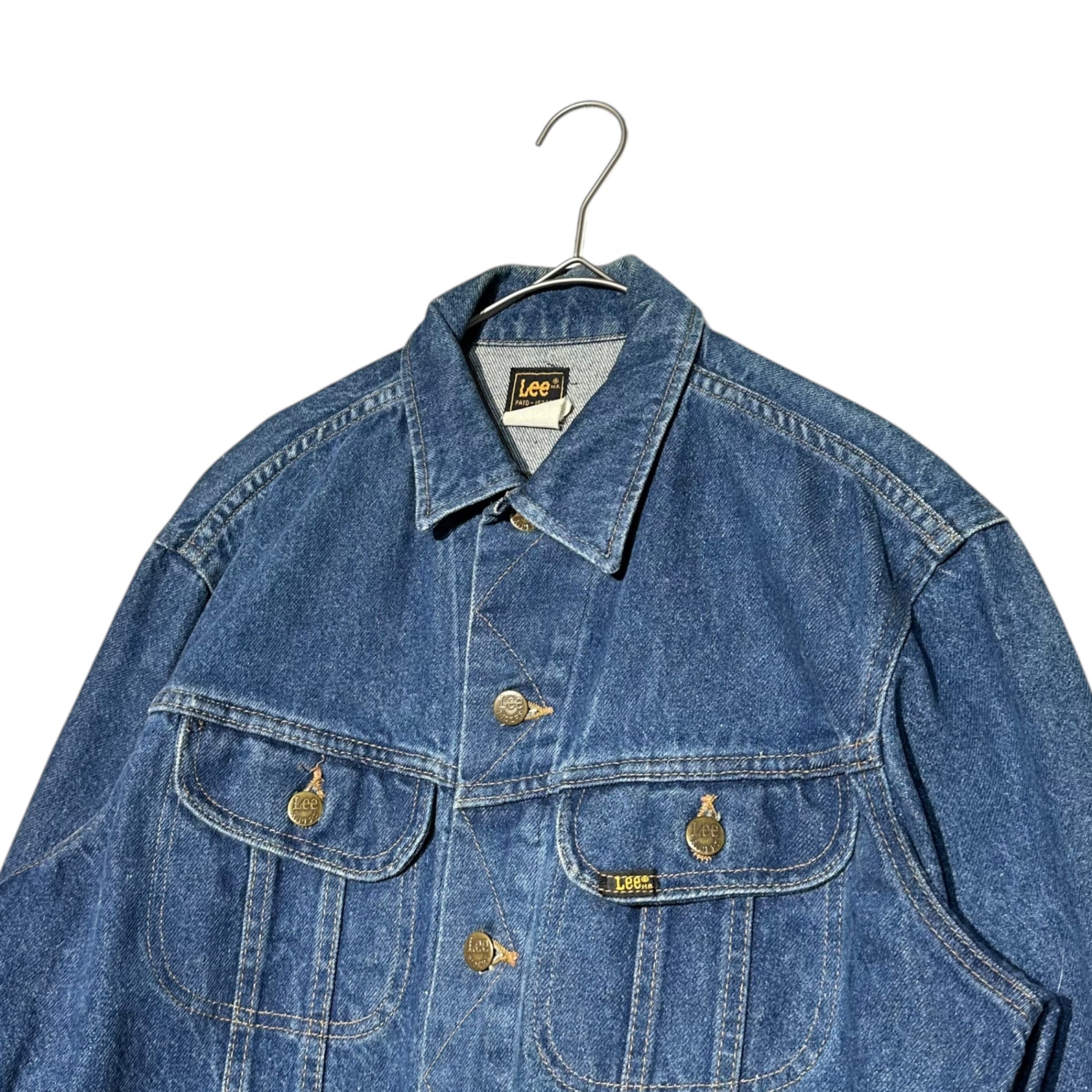 LEE(リー) 80's ~ 220-J USA made denim trucker jacket デニム トラッカー ジャケット PATD-153438 38(M程度) インディゴ 80年代~ ヴィンテージ