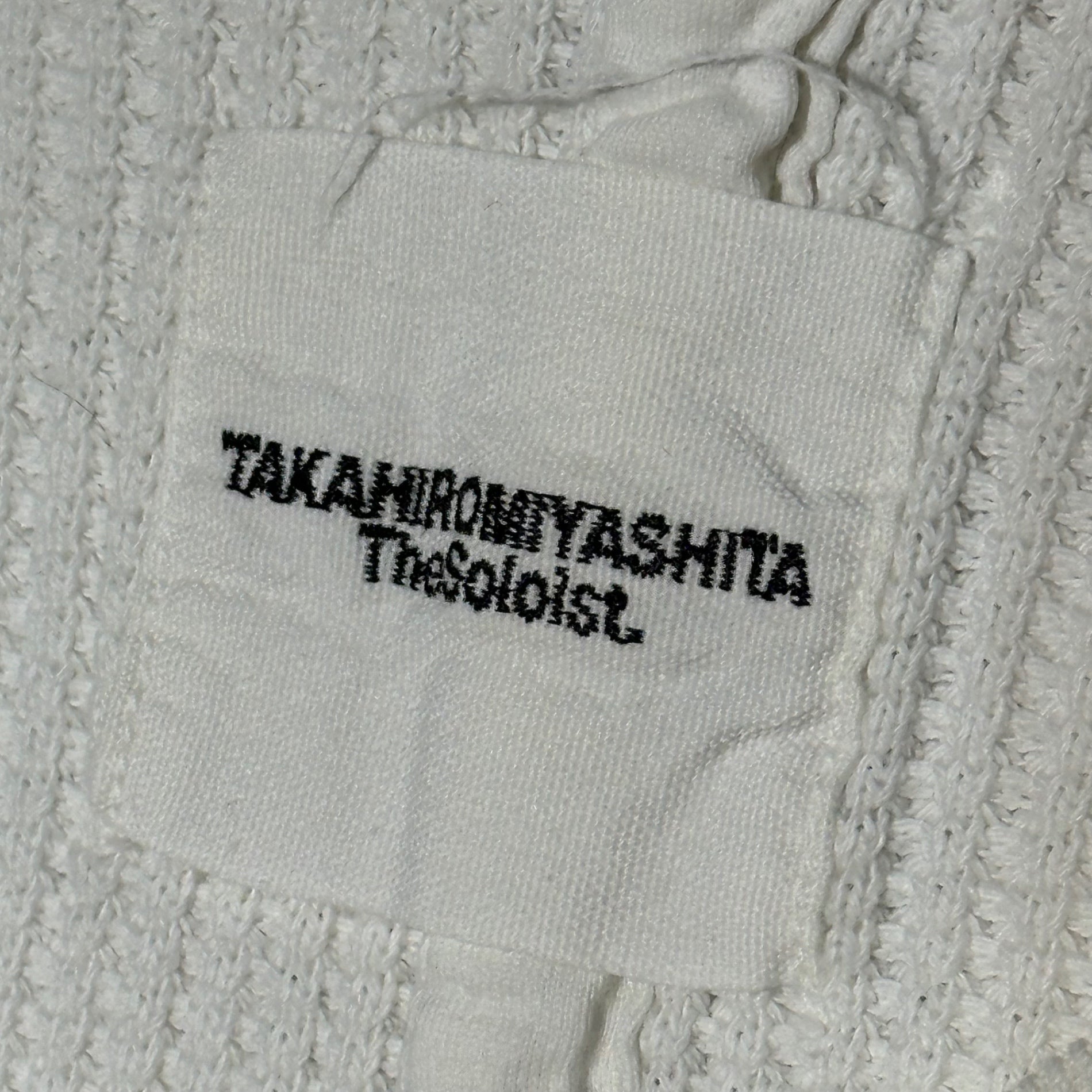 TAKAHIRO MIYASHITA The Soloist.(タカヒロミヤシタザソロイスト) Front V Thermal L/S Tee 前V サーマル 長袖 カットソー 0001bAW15 44 ホワイト
