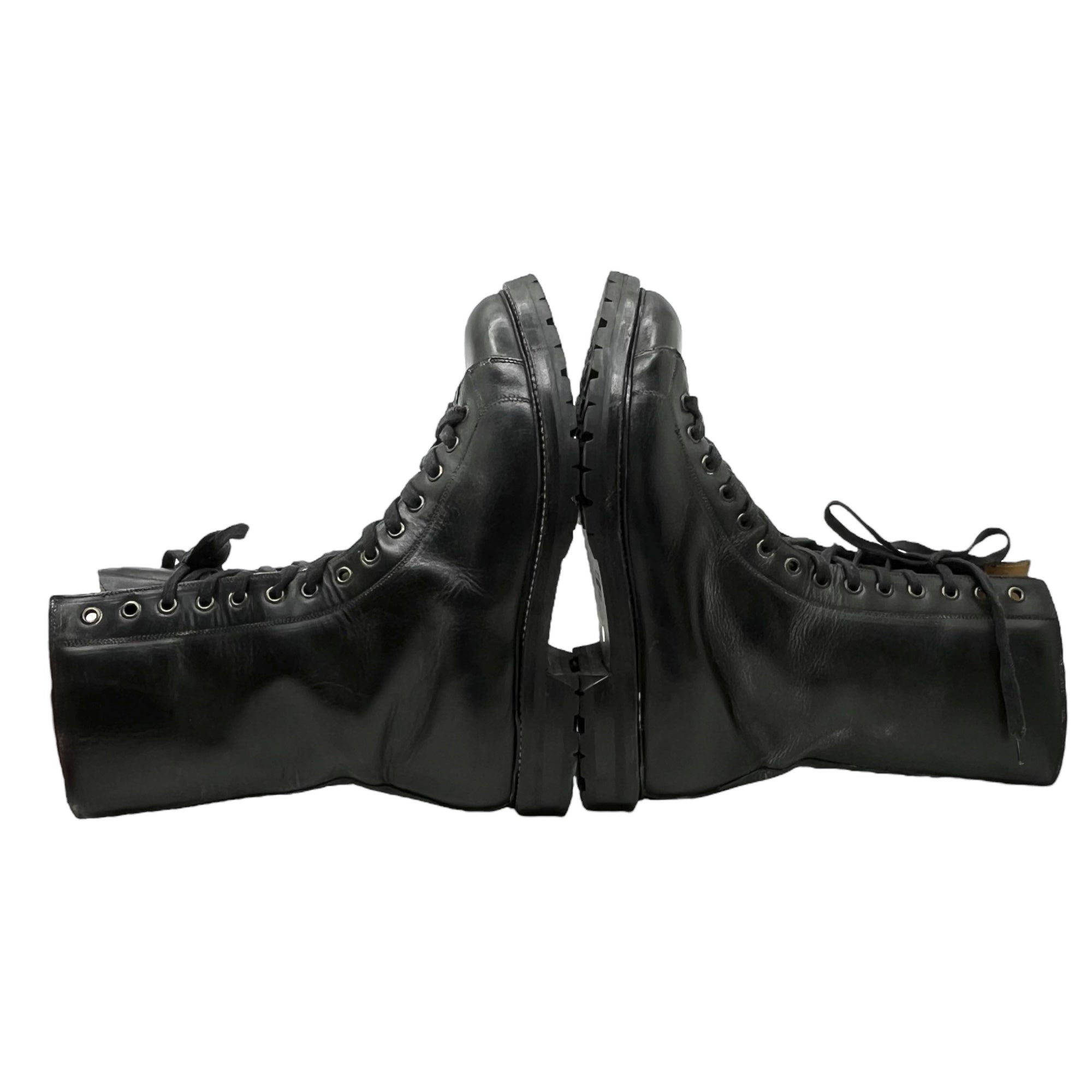 Marmolada × F.LLI Giacometti(マルモラーダ × フラテッリジャコメッティ) 14 hole lace-up plain toe boots 14ホール 編み上げプレーントゥブーツ FG243 41 ブラック