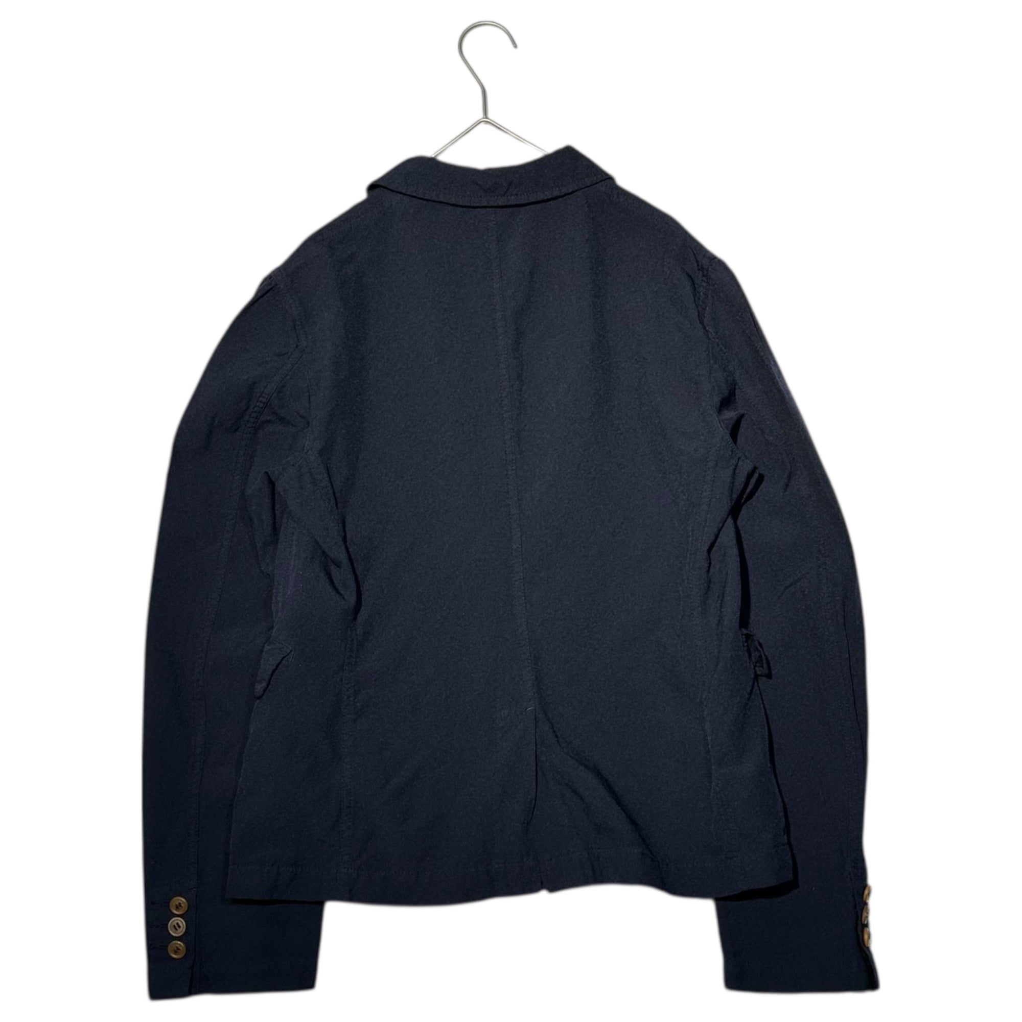 COMME des GARCONS COMME des GARCONS(コムデギャルソンコムデギャルソン) 14SS Polyester Round Collar 4B Jacket ポリエステル 丸襟 4B ジャケット RM-J007 M ネイビー AD2013