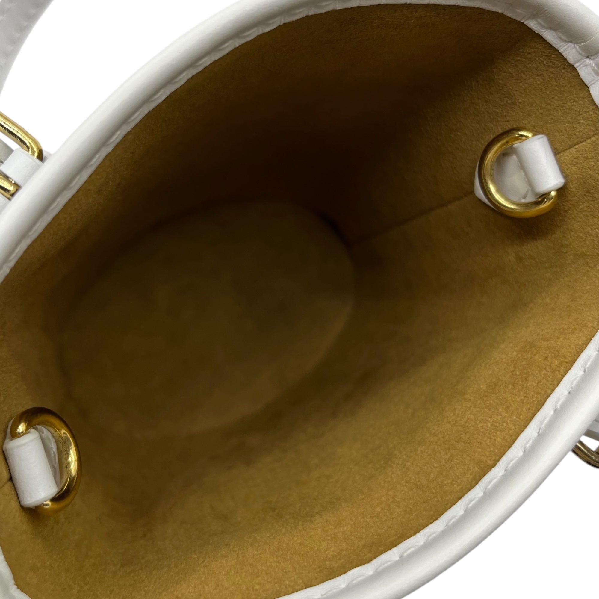 LOUIS VUITTON(ルイヴィトン) 22AW Nano Bucket ナノ・バケット モノグラム M81489 ブラウン×ホワイト 2WAY ショルダー バッグ バケツ