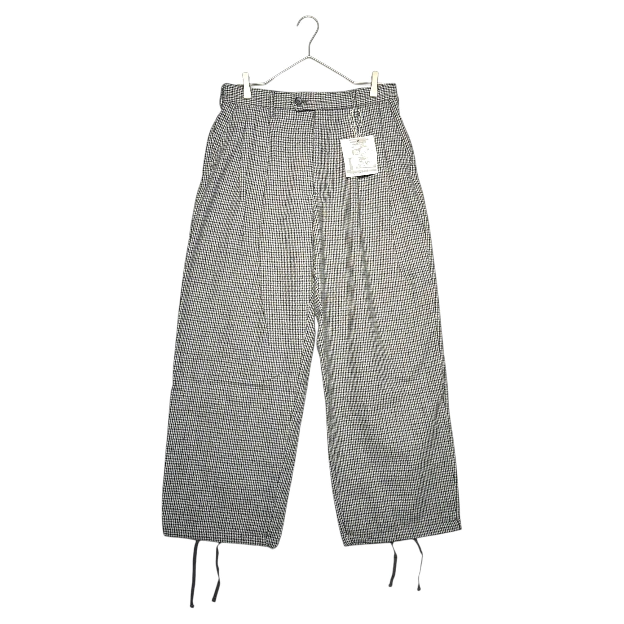 Engineered Garments(エンジニアードガーメンツ) 20AW Emarson Pant Wool hound's-tooth pattern エマーソン パンツ ウール 千鳥柄 M グレー 2タック スラックス