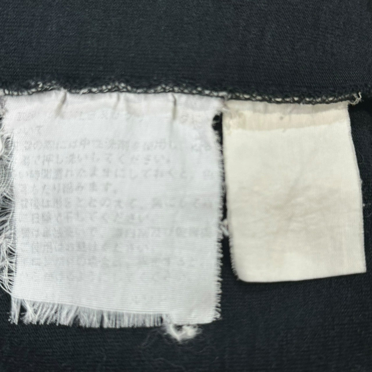 COMME des GARCONS HOMME(コムデギャルソンオム) 90's shirt sleeve tee シャツ スリーブ 長袖 カットソー 表記消(M程度) ブラック 90年代 ヴィンテージ アーカイブ 田中オム